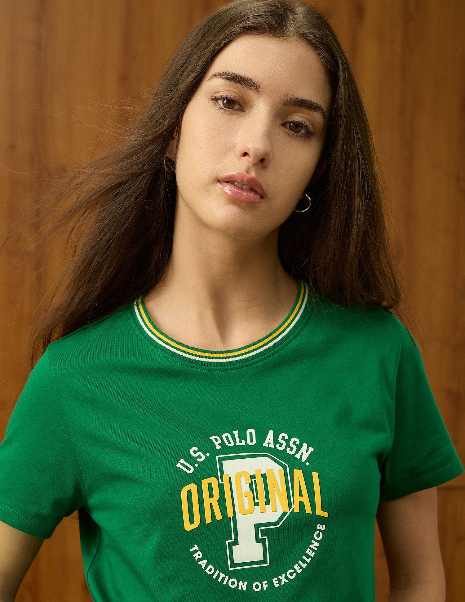 Regular Fit Brand Printed T-Shirt Green - U.S. POLO ASSN. | Large