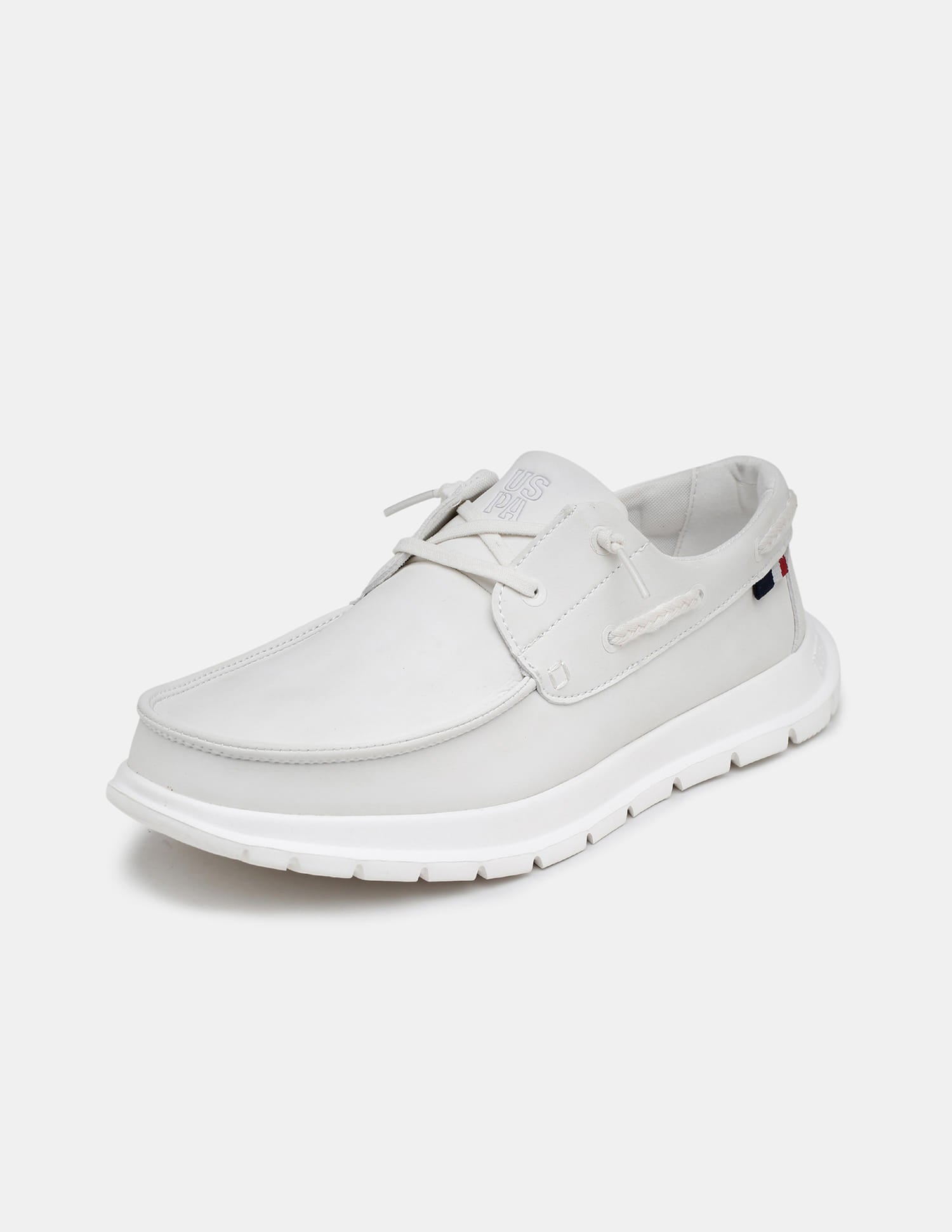 Round Toe Slip Ons Auston Sneakers White - U.S. Polo Assn. India | Large