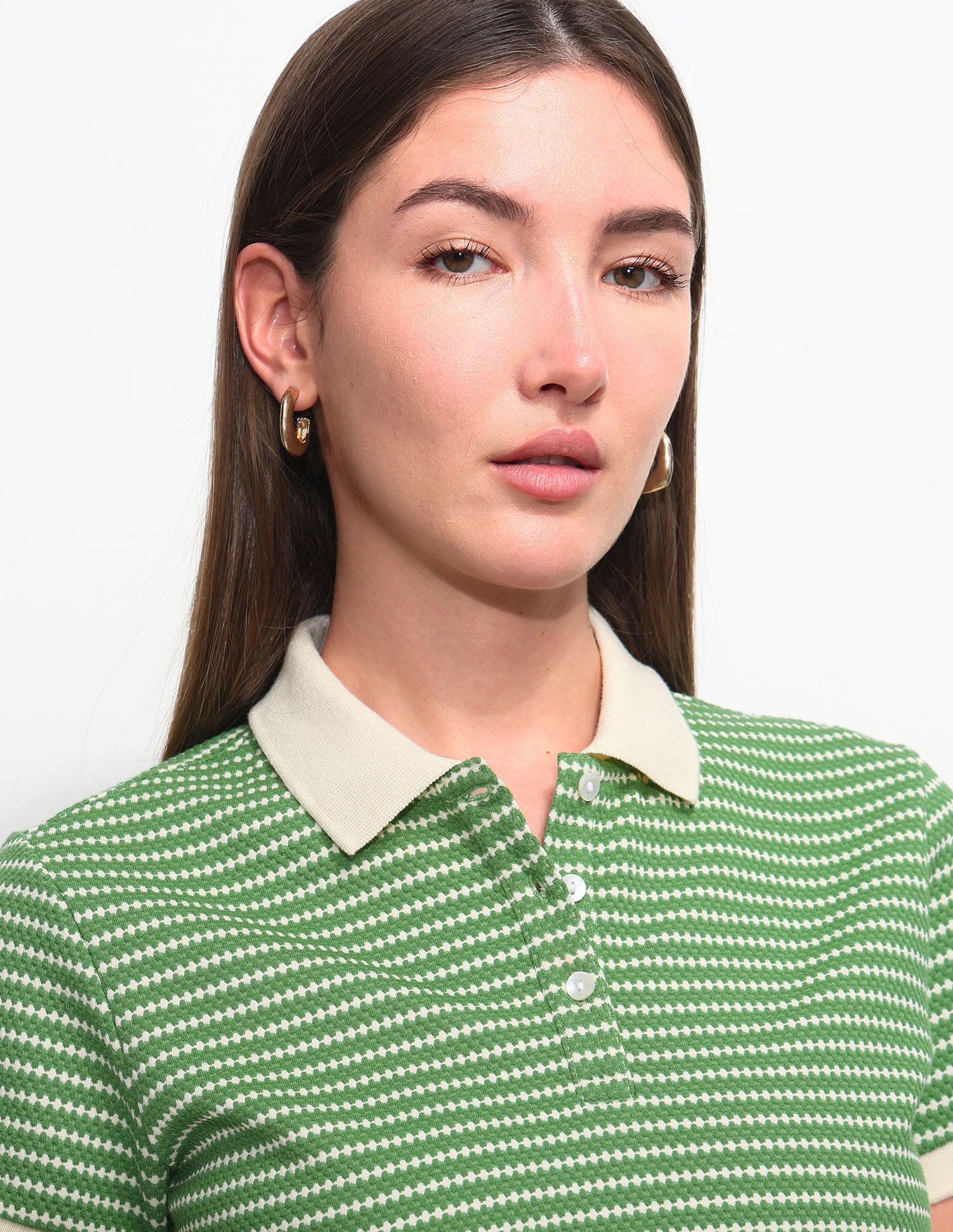 Textured Regular Fit Polo Shirt Green - U.S. Polo Assn. India | Large