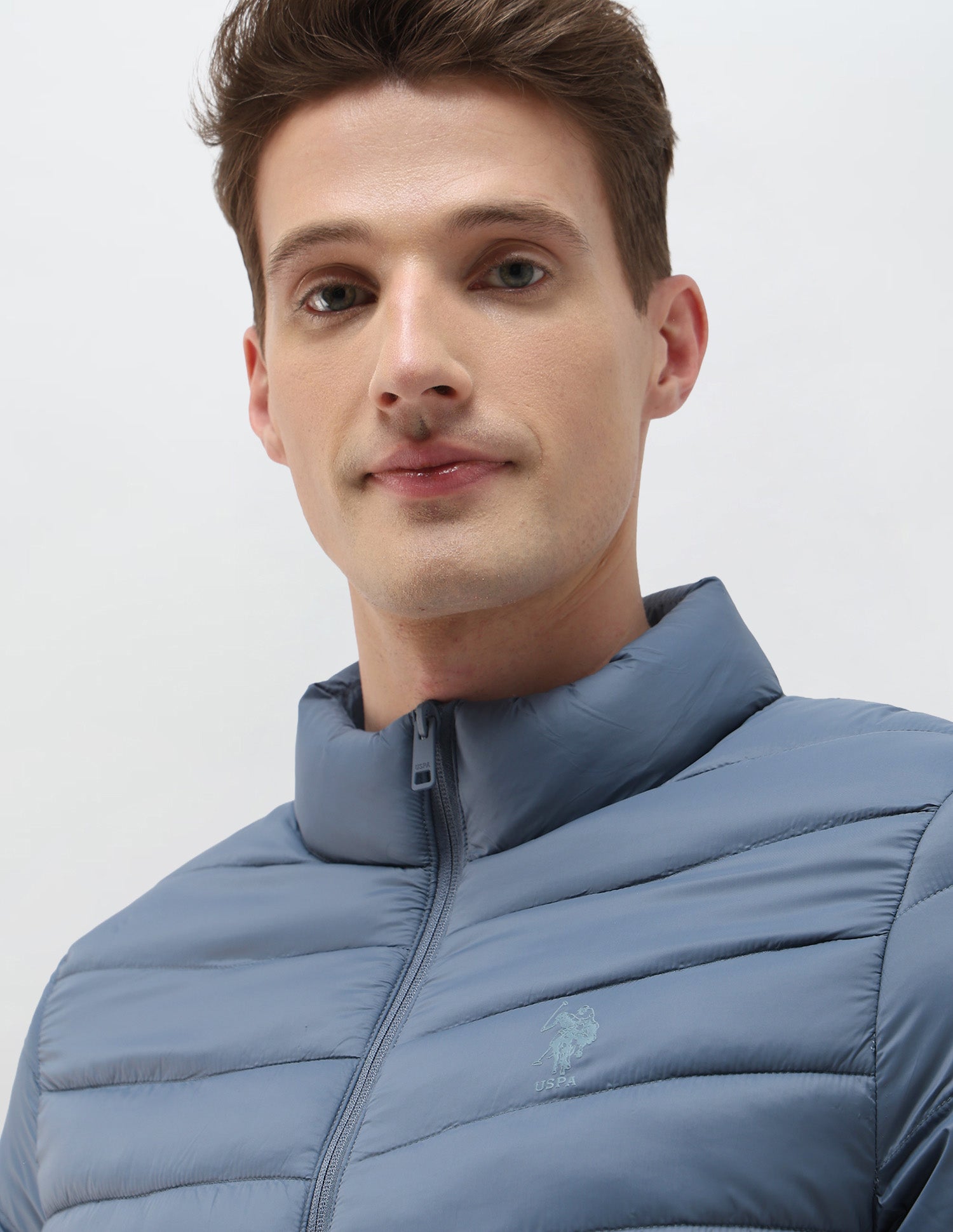 Packable Puffer Jacket Blue - U.S. Polo Assn. India | Large