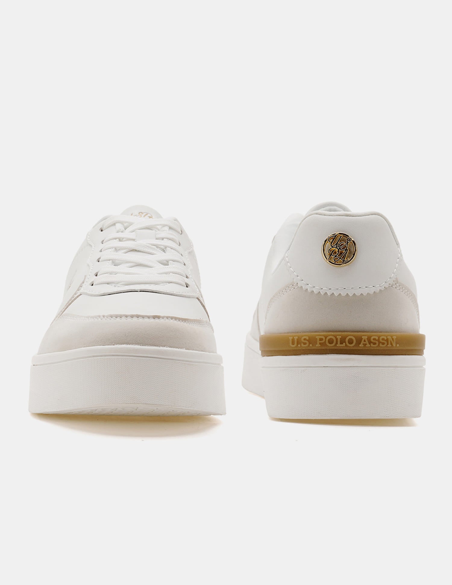 Women Ingrid 2.0 Colour Blocked Sneakers Off White - U.S. Polo Assn. India | Large