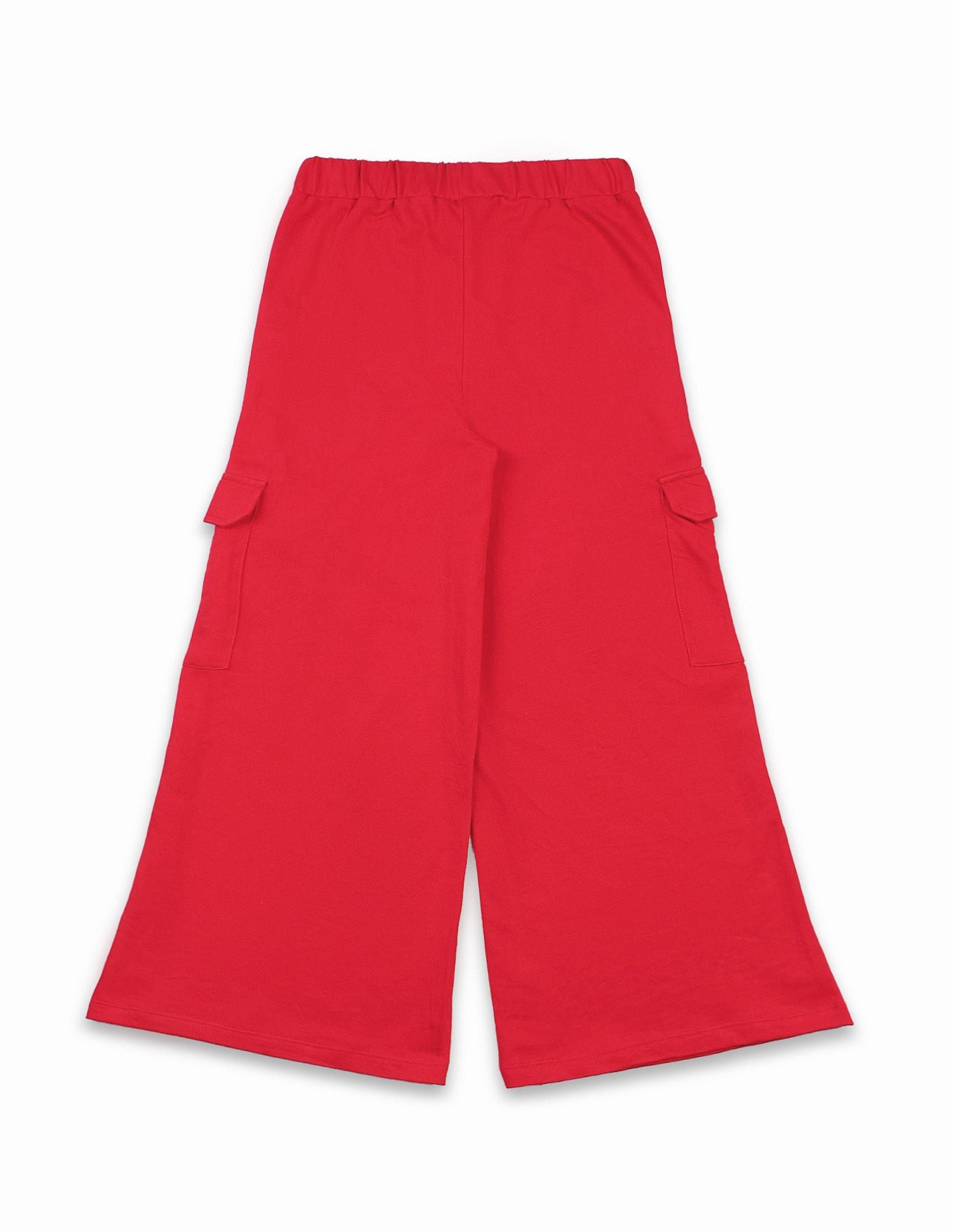 Girls Regular Fit Cargo Track Pants Red - U.S. POLO ASSN. | Large