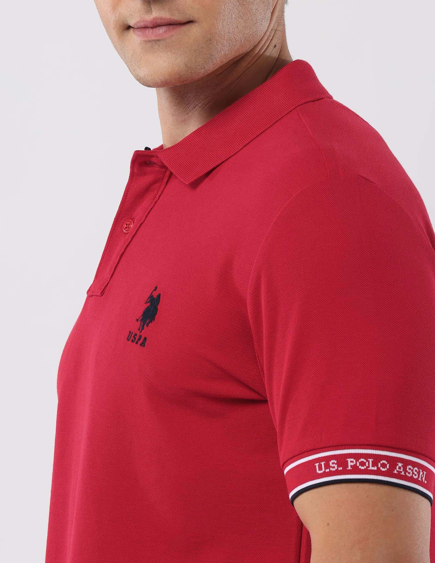 Solid 135 Anniversary Polo Shirt Red - U.S. Polo Assn. India | Large
