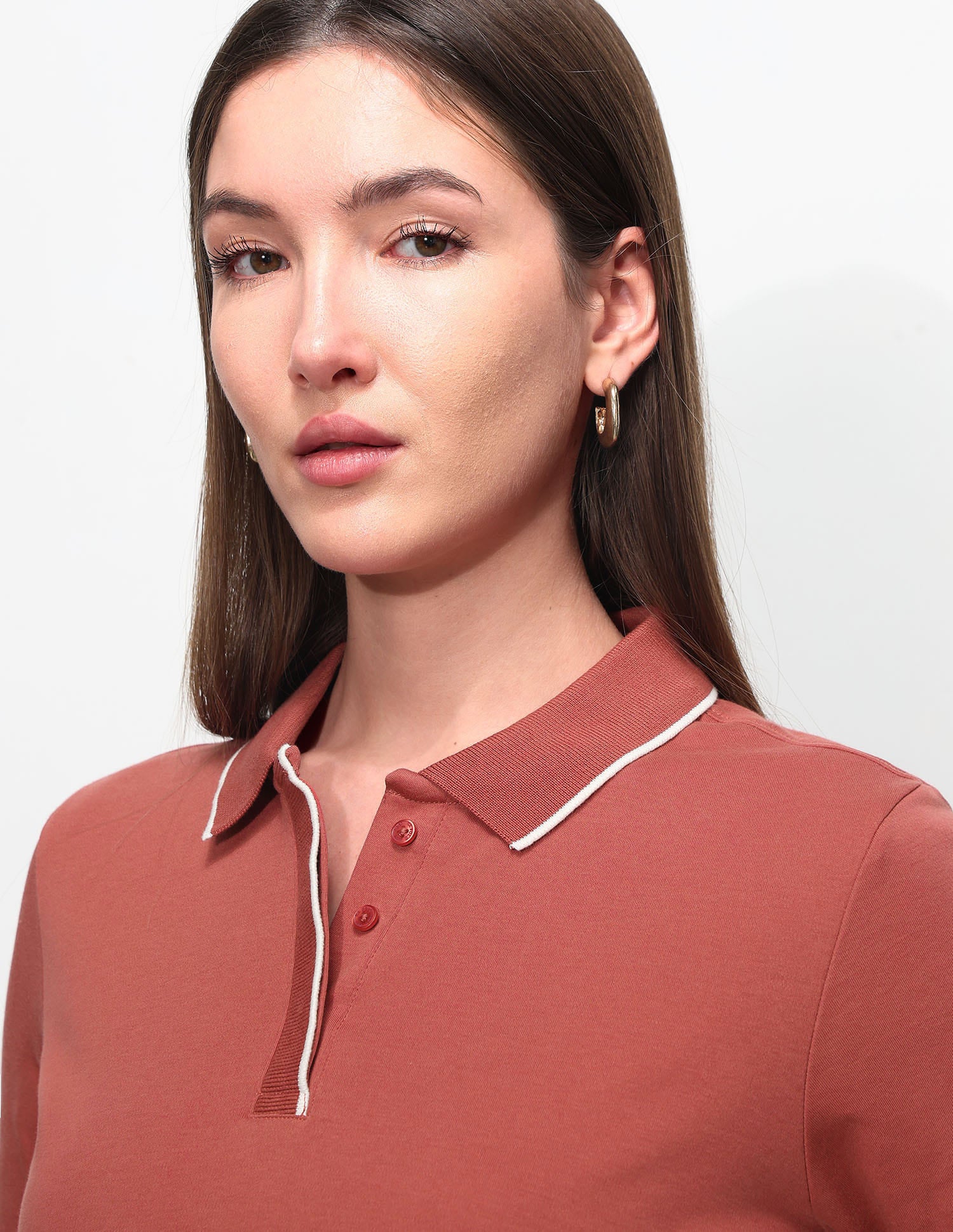 Regular Fit Solid Polo Shirt Red - U.S. Polo Assn. India | Large