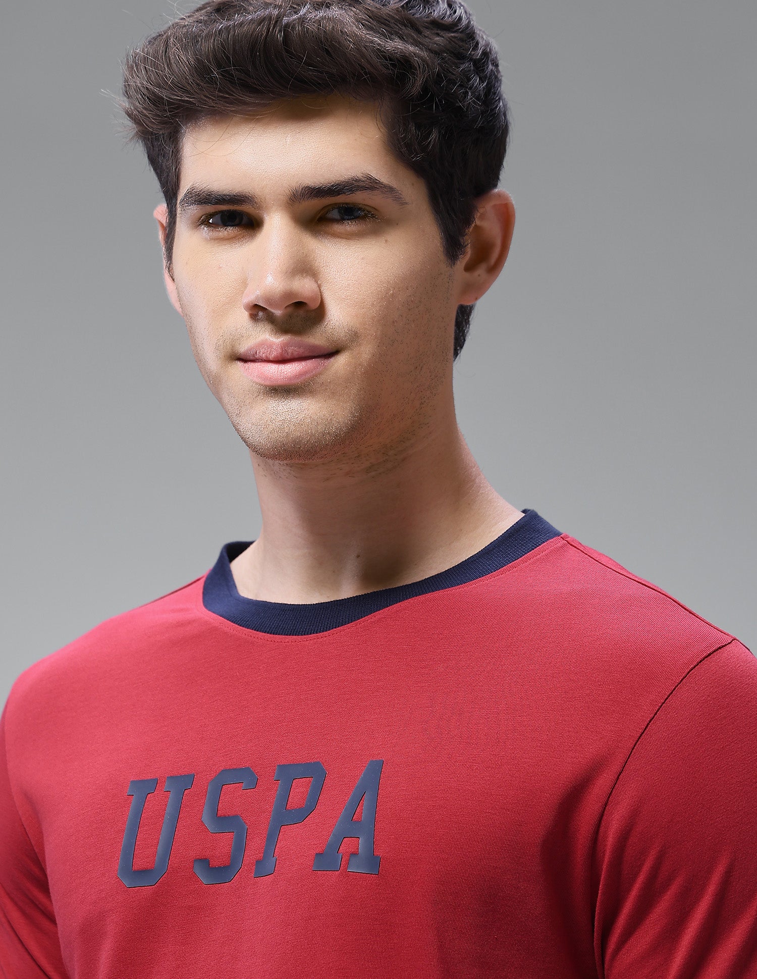 Brand Printed Regular Fit Loungewear T-Shirt Chilli Pepper - U.S. Polo Assn. India | Large