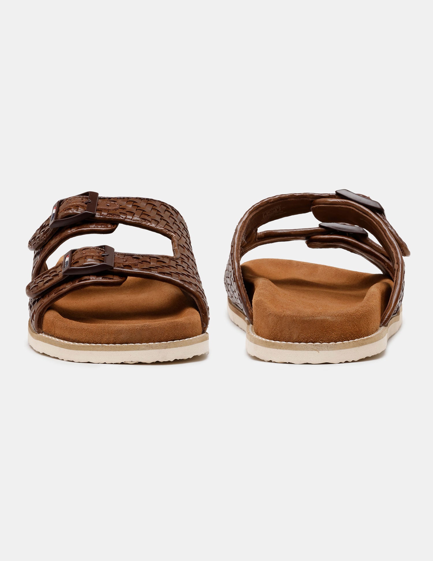 Men Miley Double Strap Flip Flops Brown - U.S. POLO ASSN. | Large