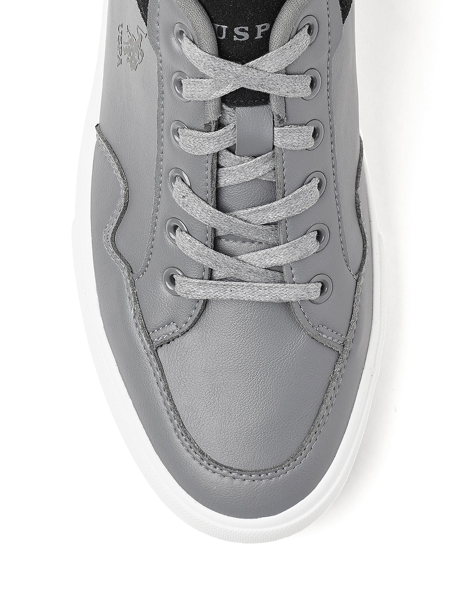 Men Hampton Colour Block Sneakers Grey - U.S. Polo Assn. India | Large