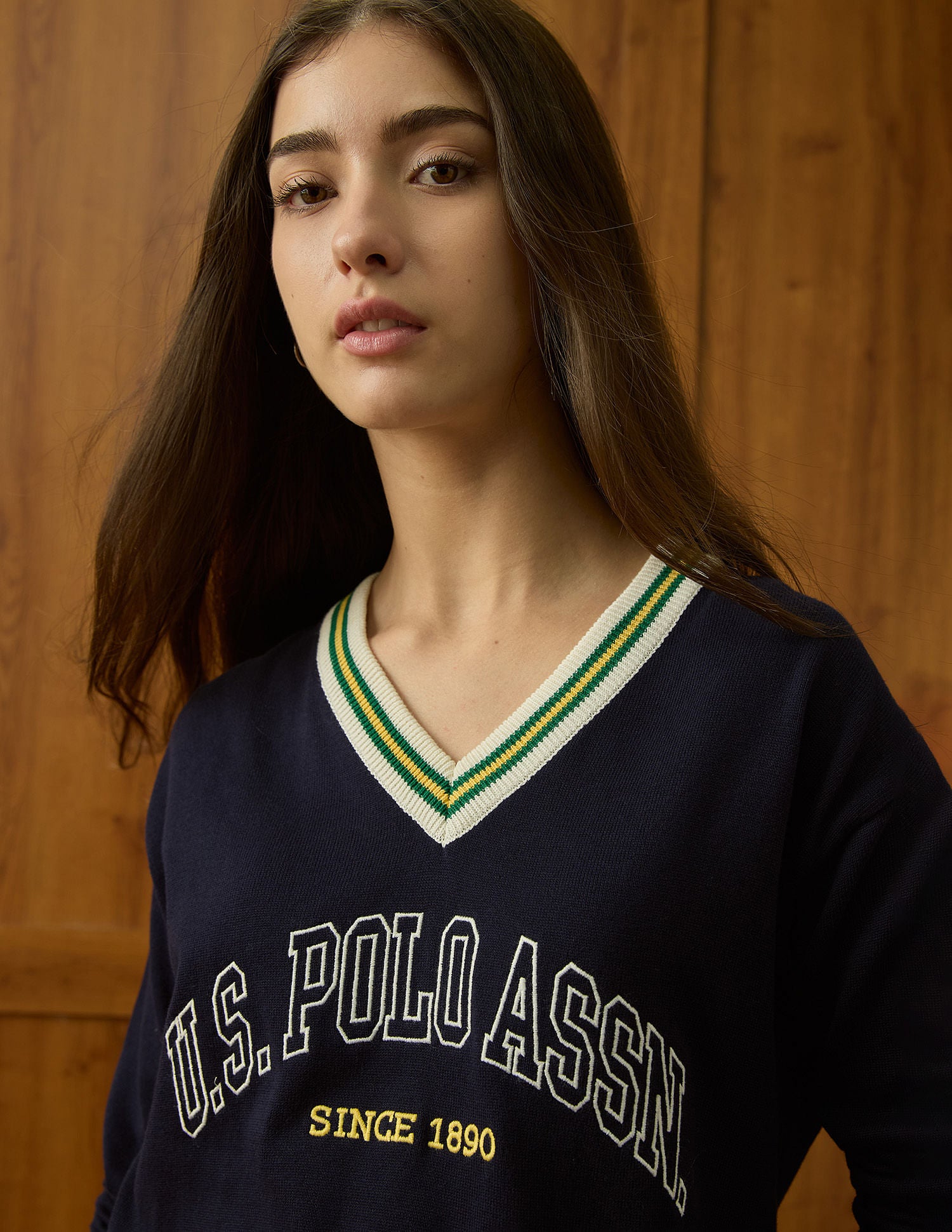 Relaxed Fit Brand Printed Sweater Navy - U.S. POLO ASSN. | Large