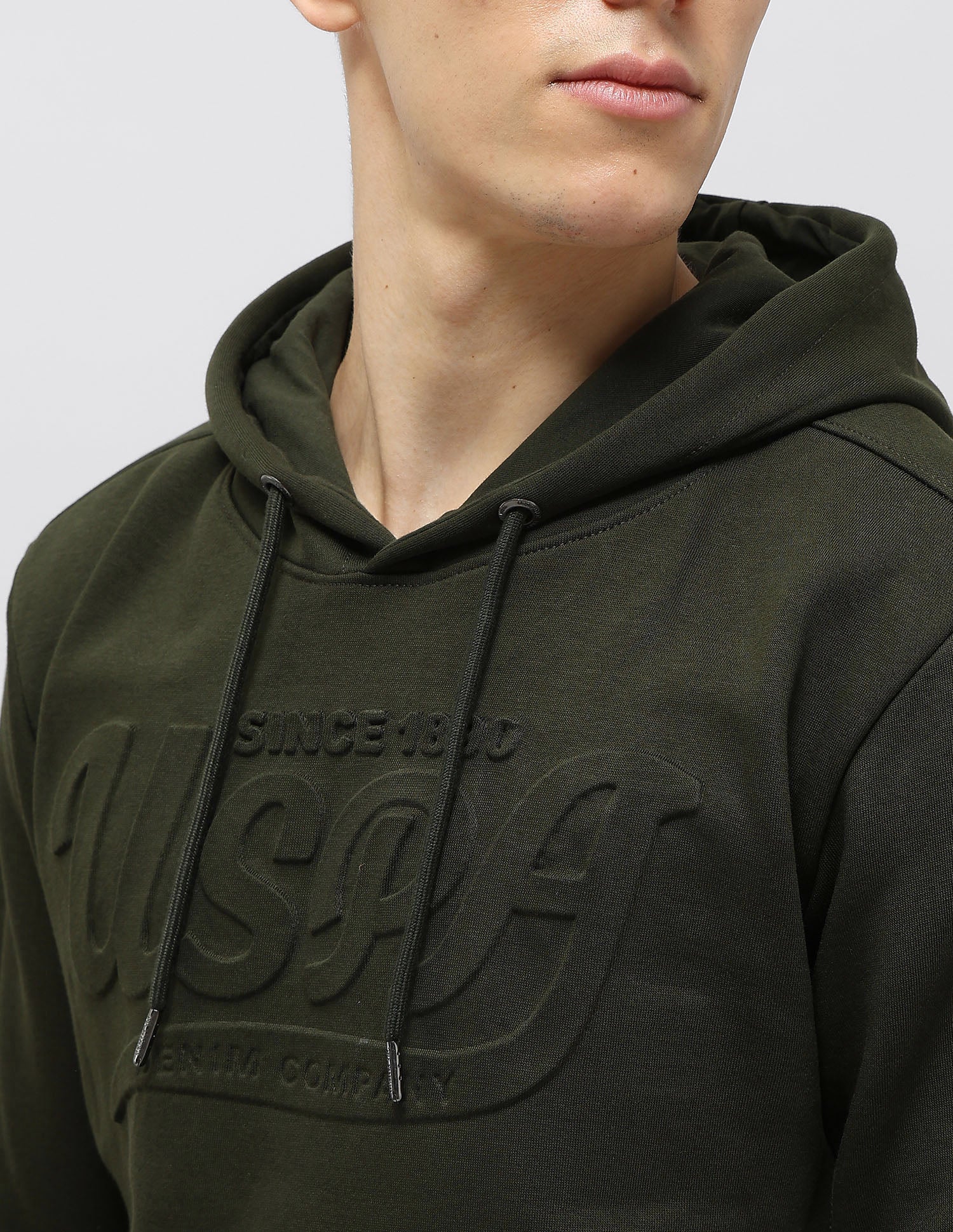 Brand Embossed Regular Fit Sweatshirt Olive - U.S. POLO ASSN. | Large