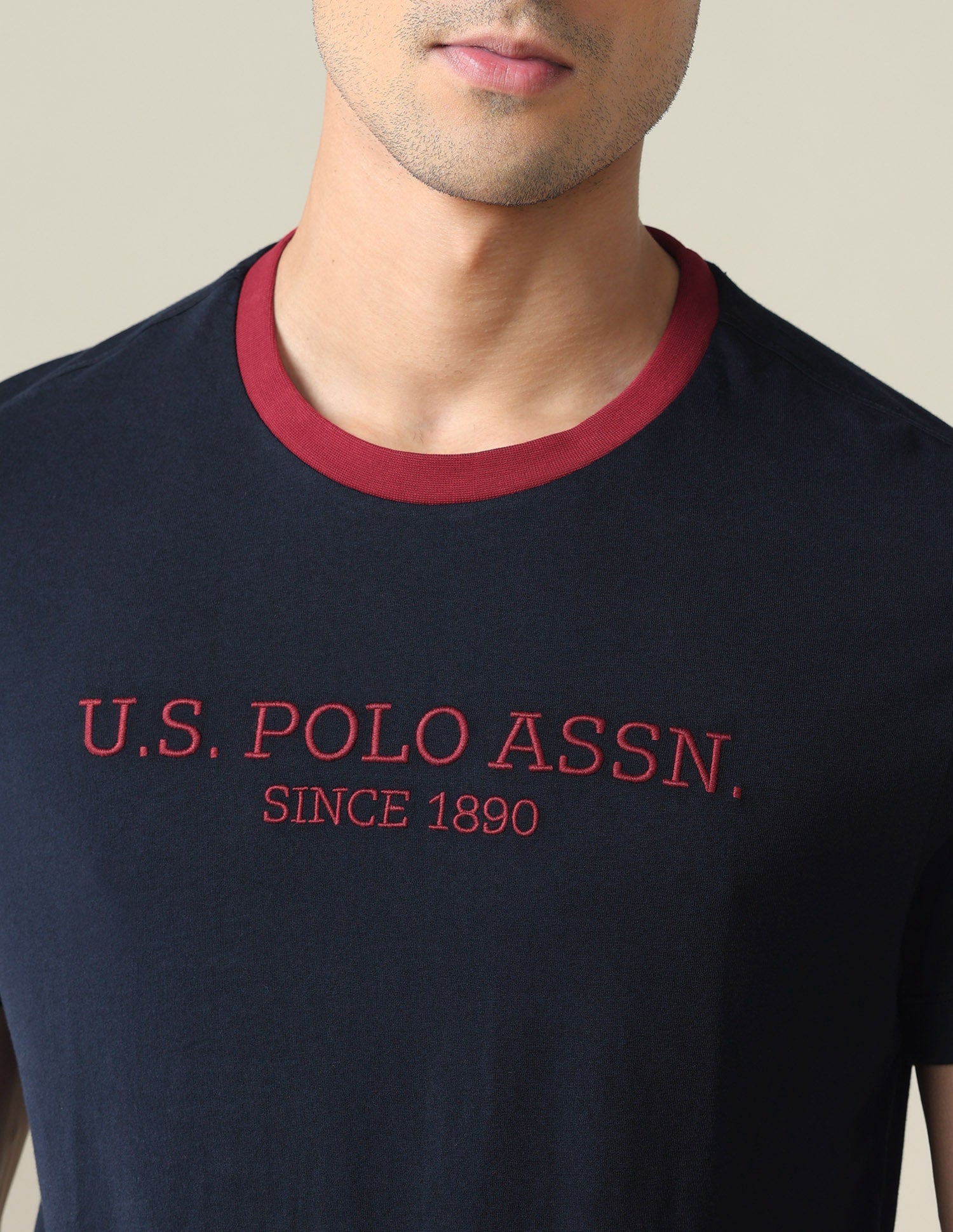 Embroidered Logo T-Shirt Navy - U.S. POLO ASSN. | Large