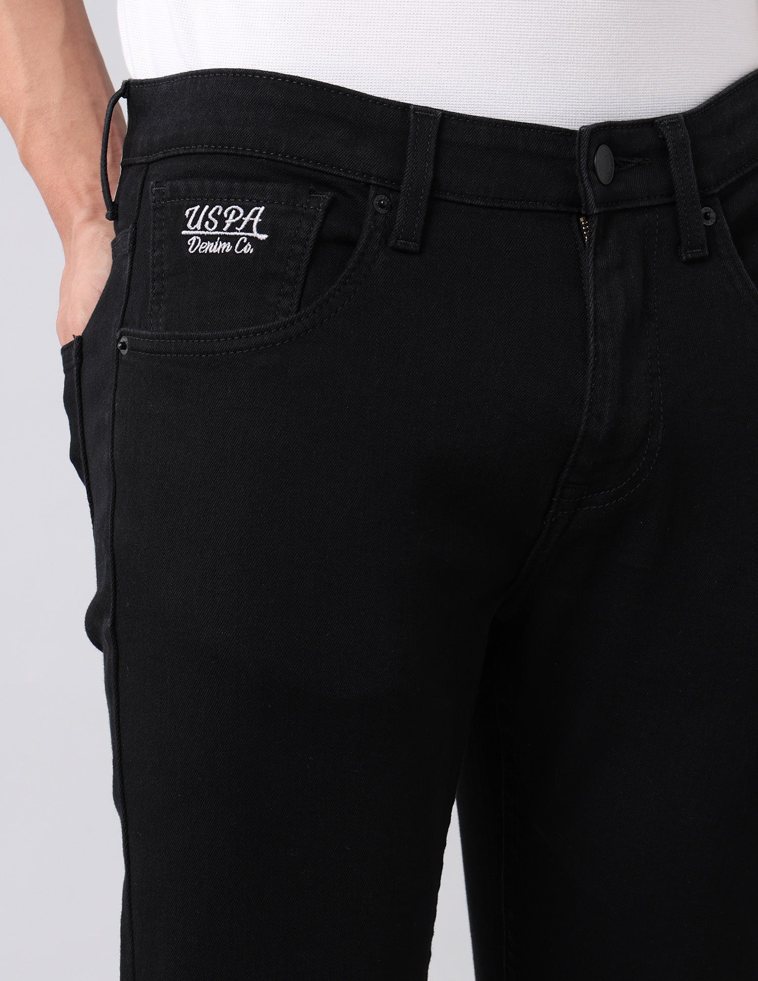 Henry Tapered Fit Black Jeans Black - U.S. POLO ASSN. | Large