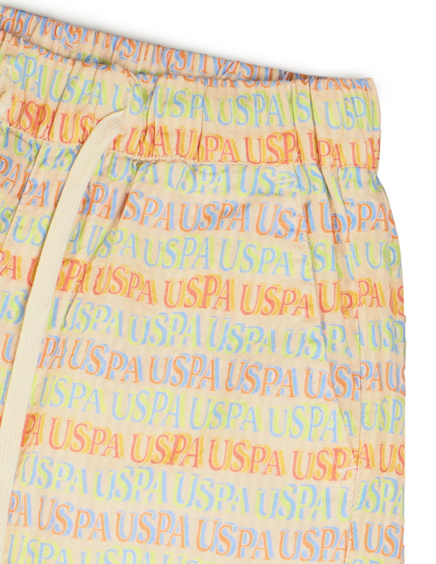 Boys Brand Printed Knitted Shorts Multi - U.S. POLO ASSN. | Large