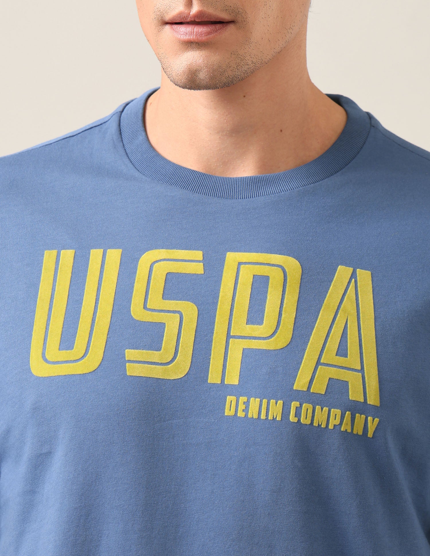 Brand Printed Regular Fit T-Shirt Dark Blue - U.S. Polo Assn. India | Large