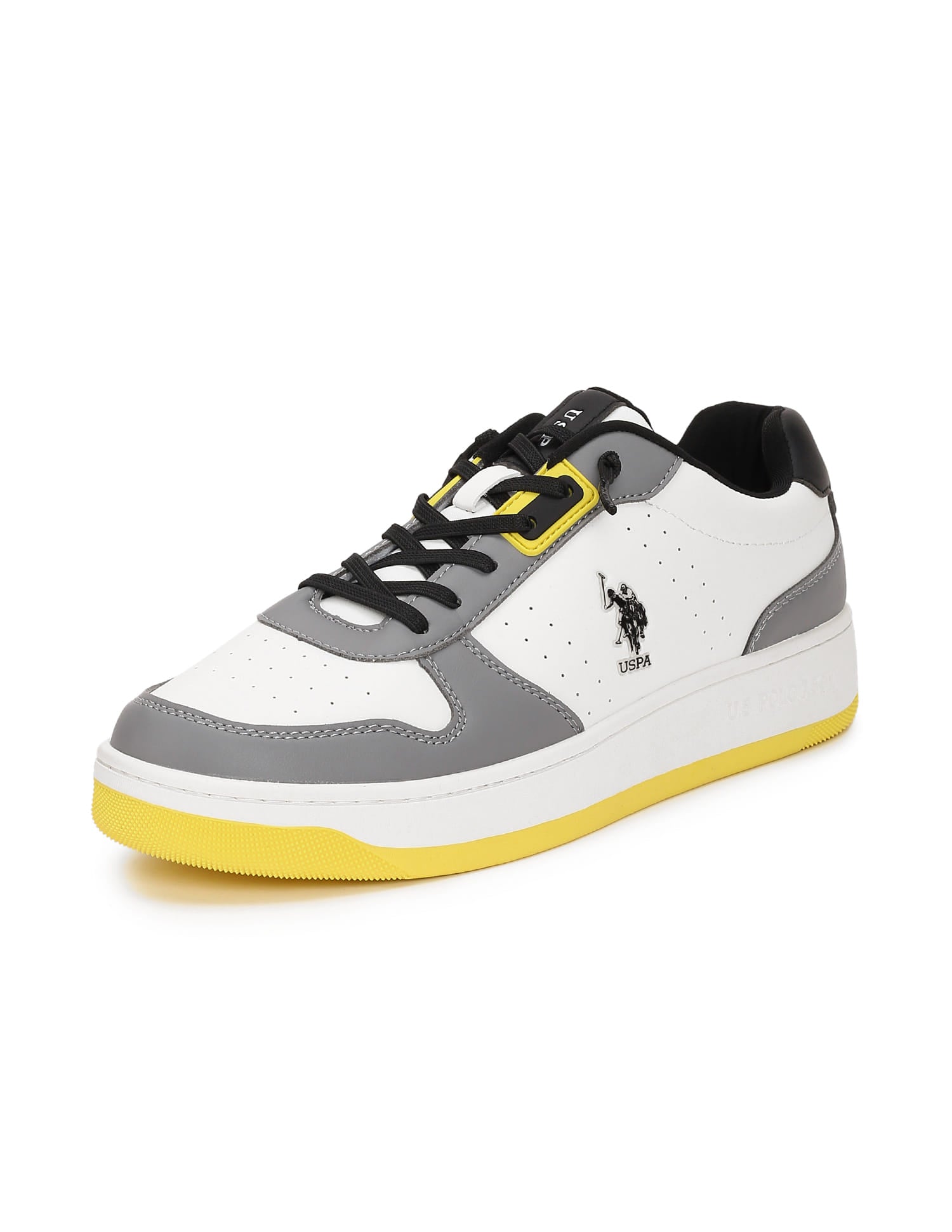 Oakley Perforated Sneakers White and Grey - U.S. Polo Assn. India | Large