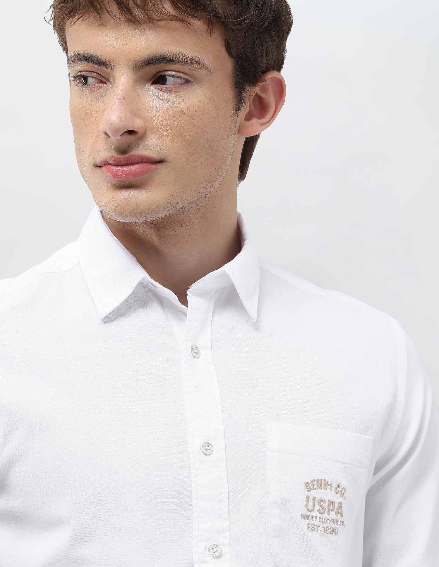 Oxford Regular Fit Shirt White - U.S. Polo Assn. India | Large