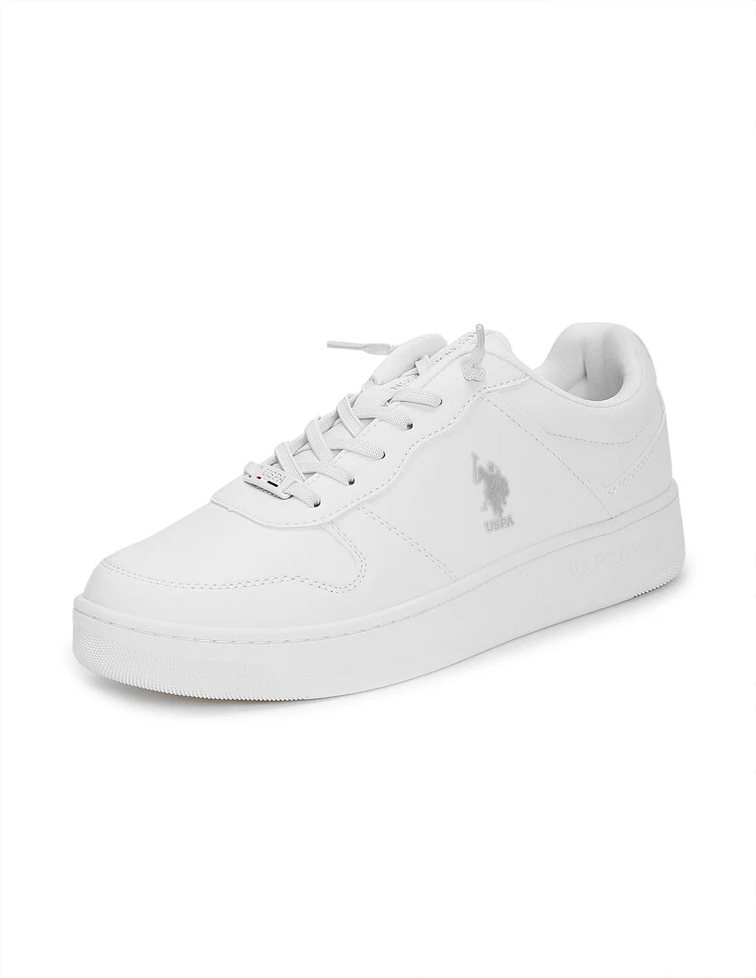 Men Jaxon 2.0 Off White Retro Court Sneakers Off White - U.S. Polo Assn. India | Large