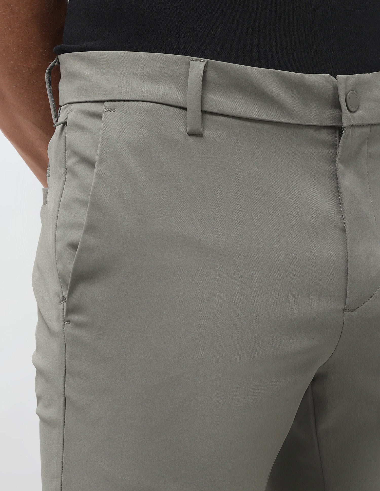 Denver Slim Fit Mid Rise Trousers Green - U.S. Polo Assn. India | Large