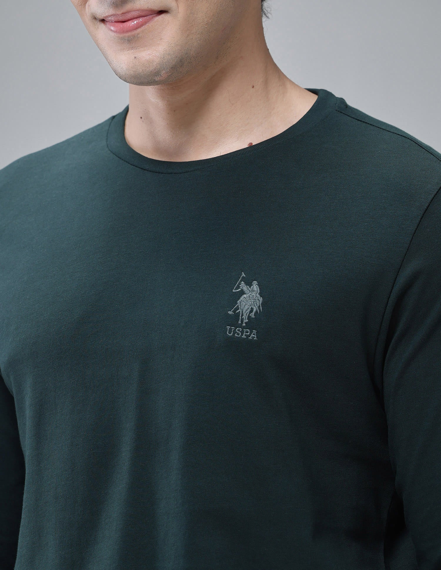 Crew Neck Solid I693 Lounge T-Shirt - Pack Of 1 Scarab - U.S. Polo Assn. India | Large