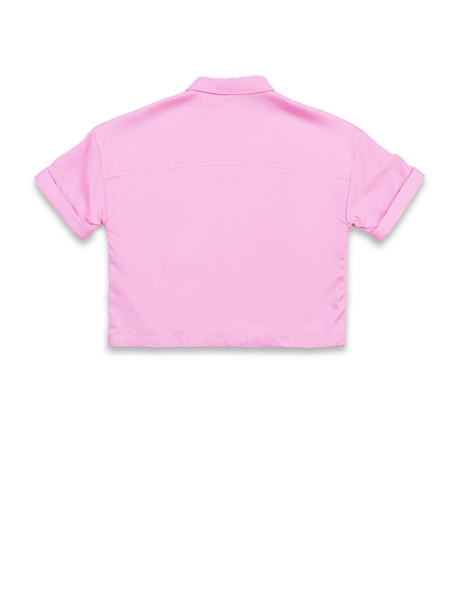 Girls Brand Taped Regular Fit Shirt Top Light Pink - U.S. POLO ASSN. | Large