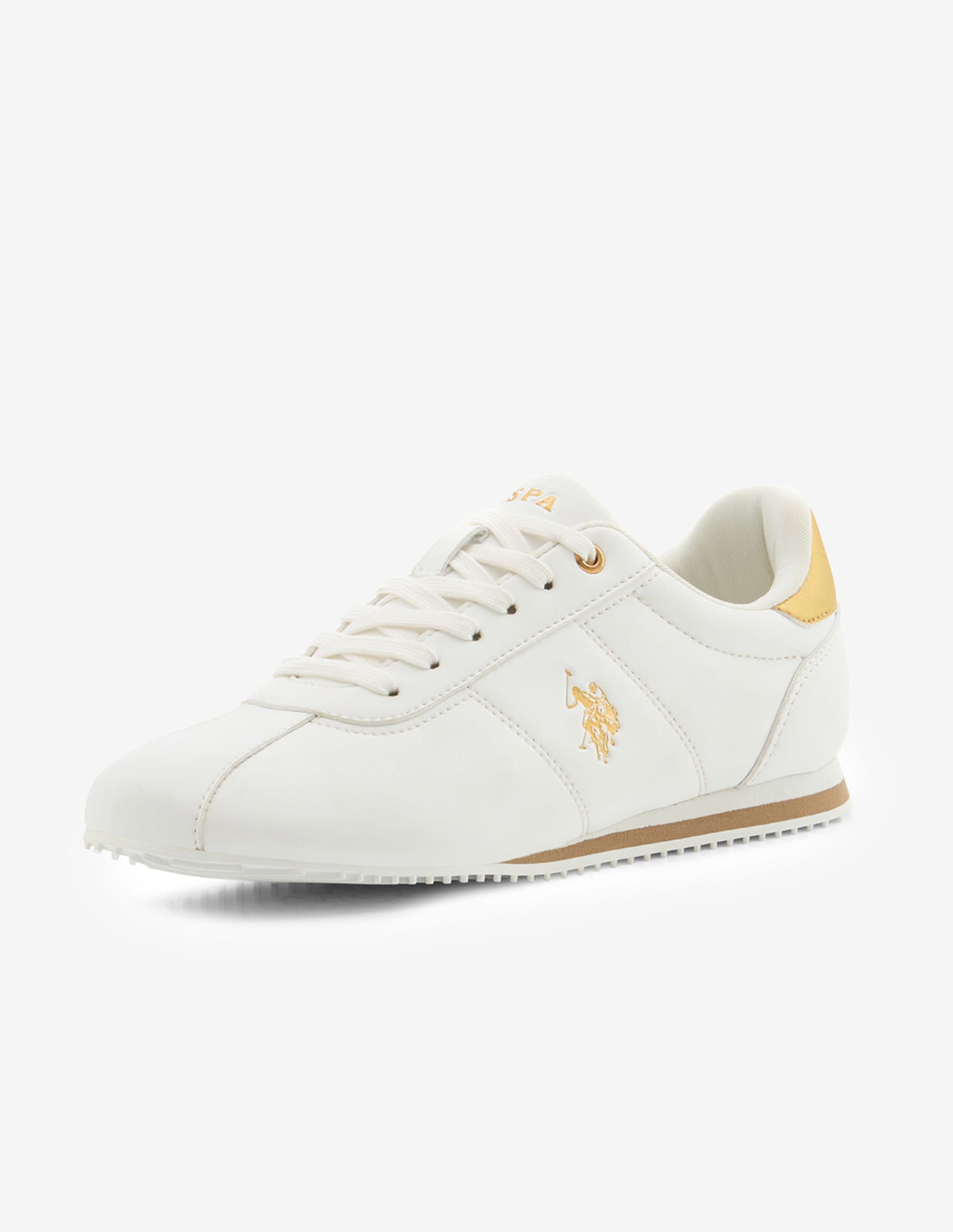 Aina Lace-Ups Light Weight Sneakers White - U.S. Polo Assn. India | Large