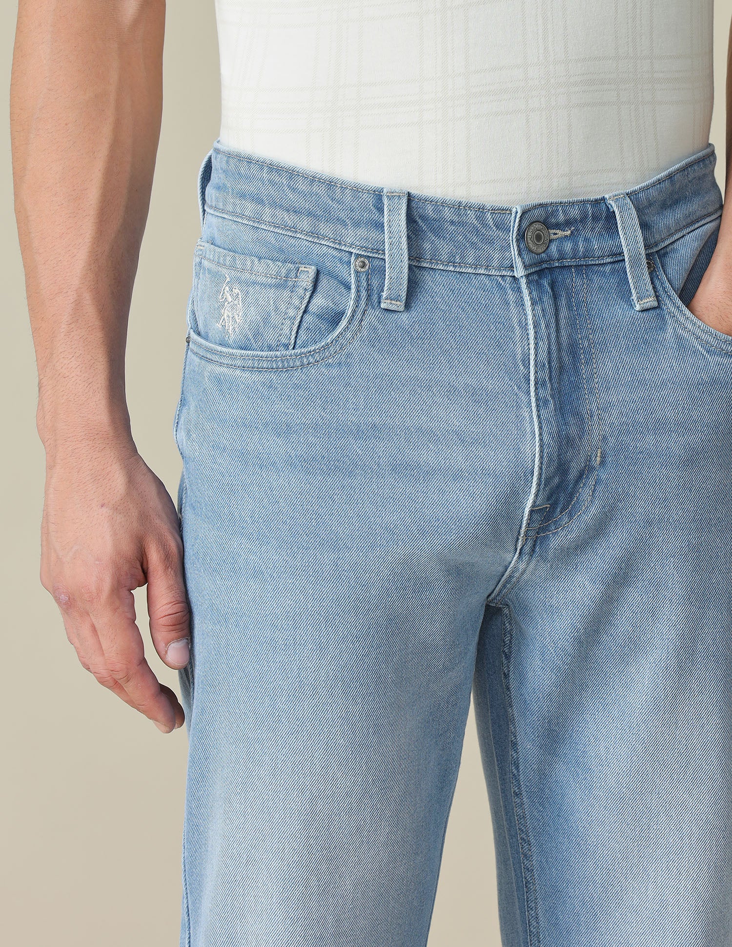 Harold Slim Straight Fit Blue Jeans Indigo - U.S. POLO ASSN. | Large