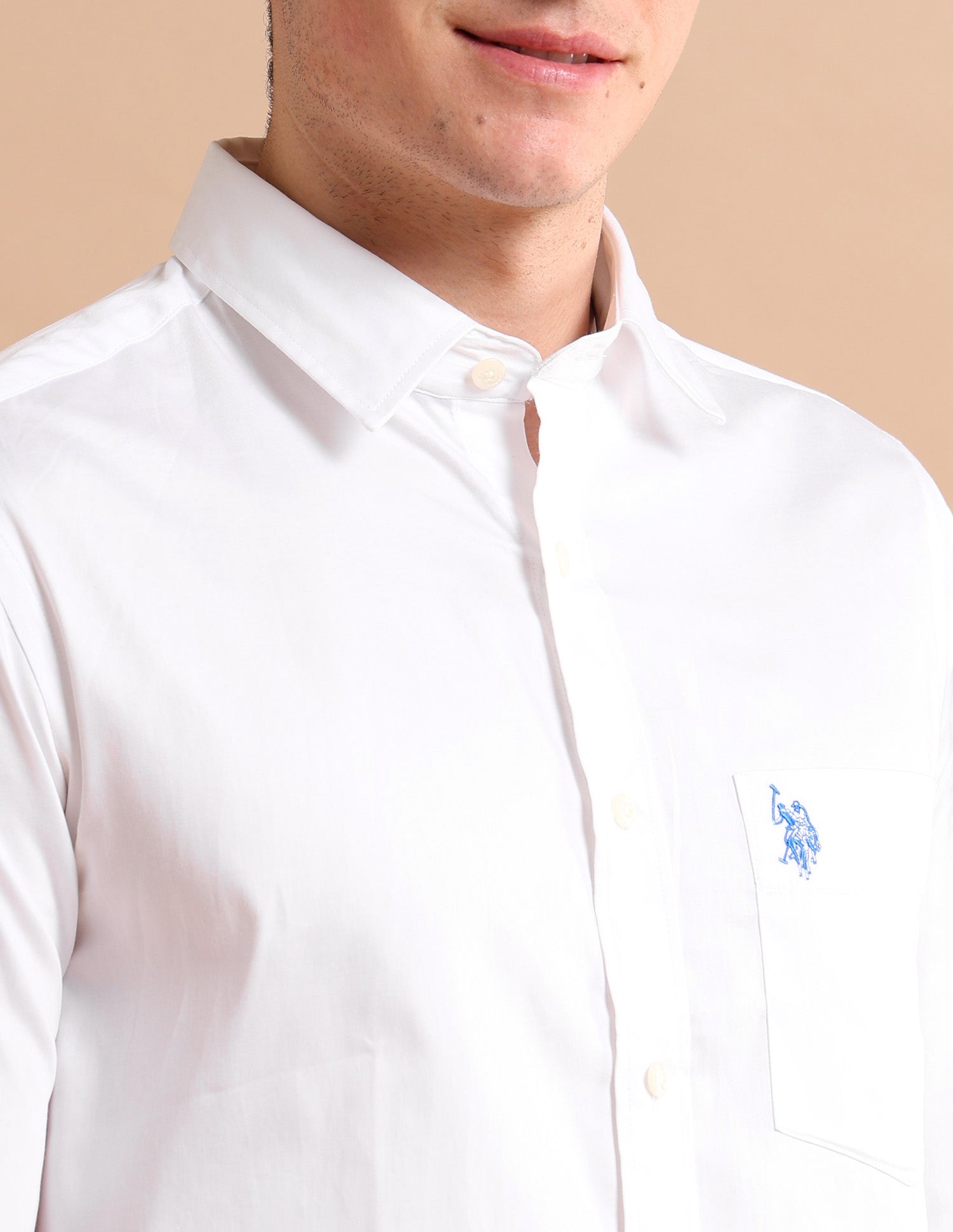 Evening Satin Shirt White - U.S. POLO ASSN. | Large