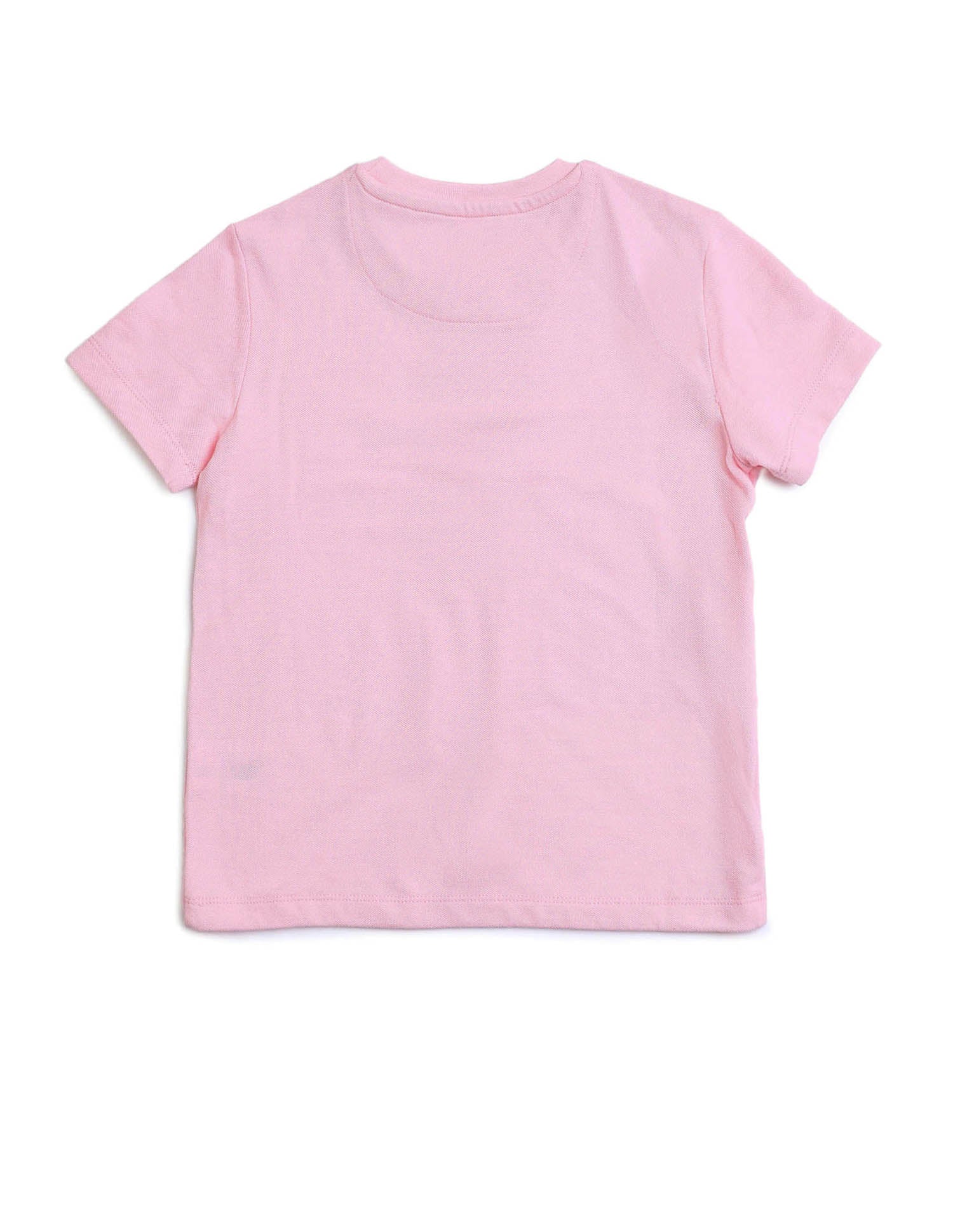 Boys Colorblocked Regular Fit T-Shirt Light Pink - U.S. POLO ASSN. | Large