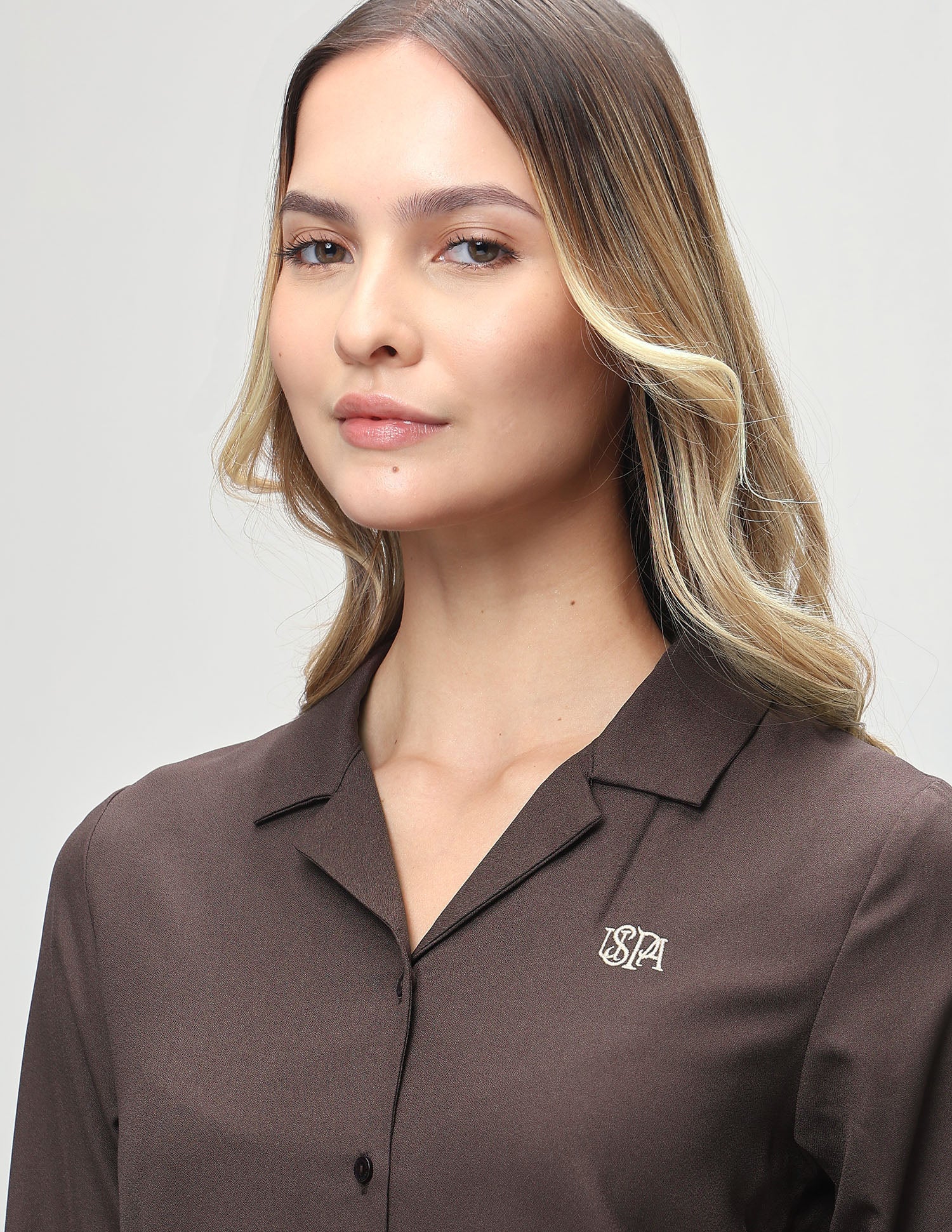 Solid Relaxed Fit Shirt Brown - U.S. Polo Assn. India | Large