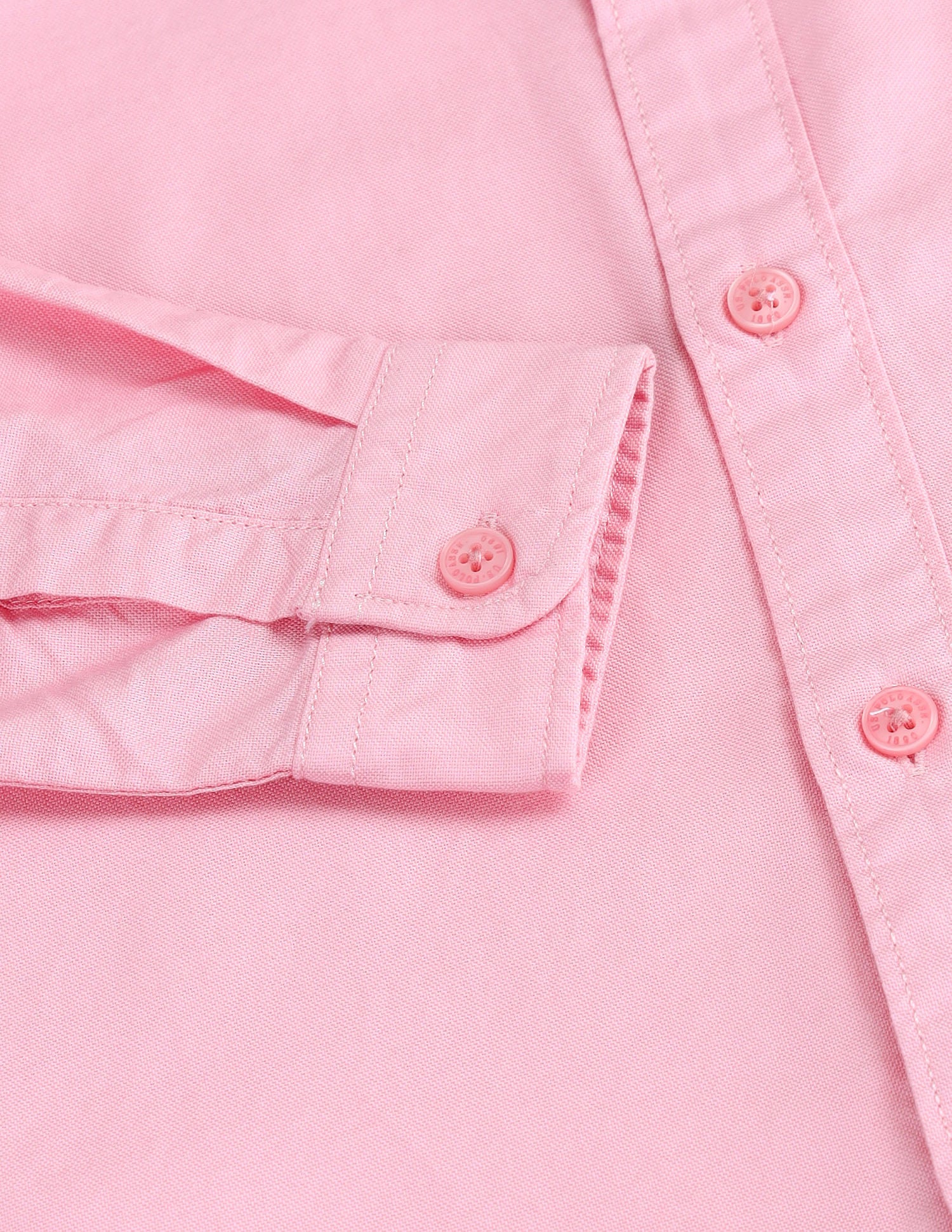 Boys Brand Printed Cotton Shirt Light Pink - U.S. POLO ASSN. | Large