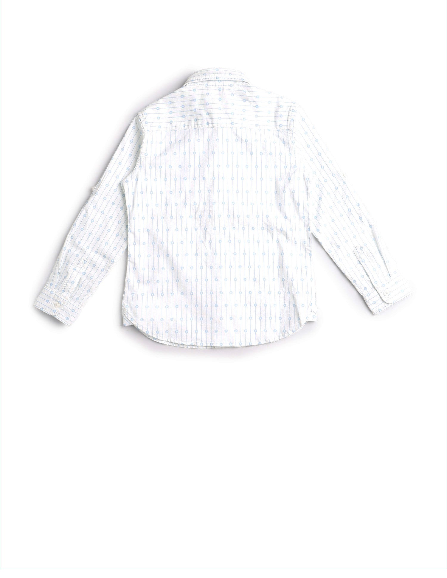 Boys Vertical Striped Oxford Shirt White - U.S. POLO ASSN. | Large