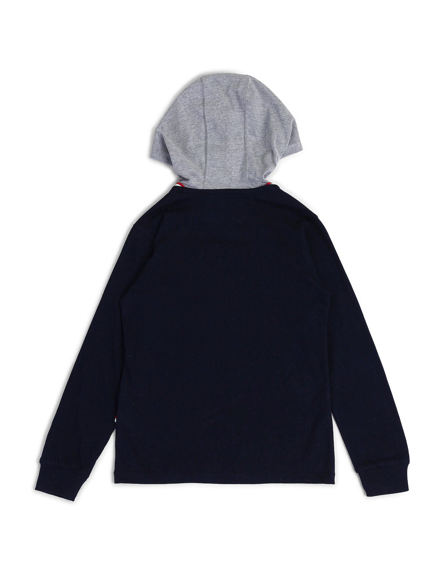 Boys Hooded Brand T-Shirt Navy - U.S. POLO ASSN. | Large