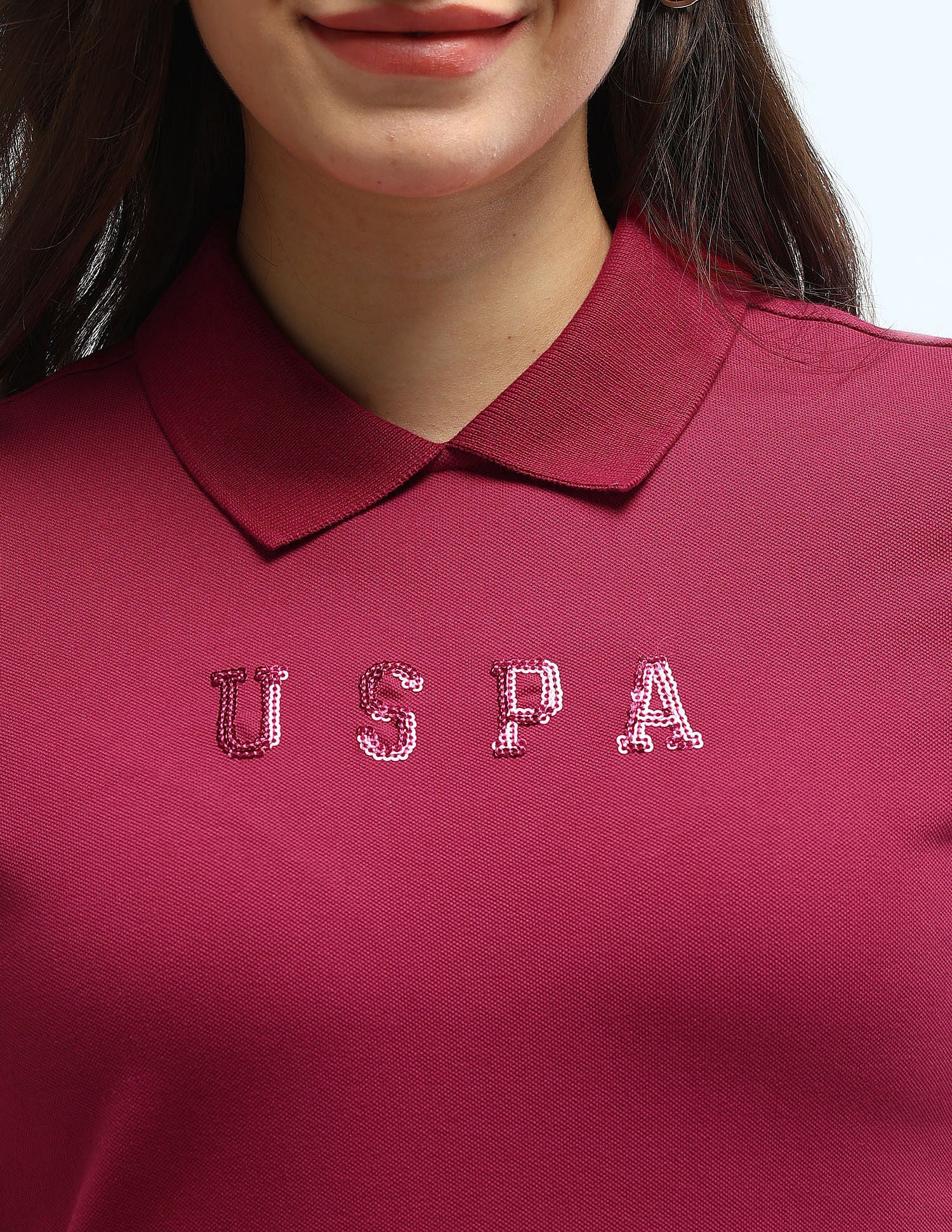 Brand Regular Fit Polo Shirt Dark Pink - U.S. POLO ASSN. | Large