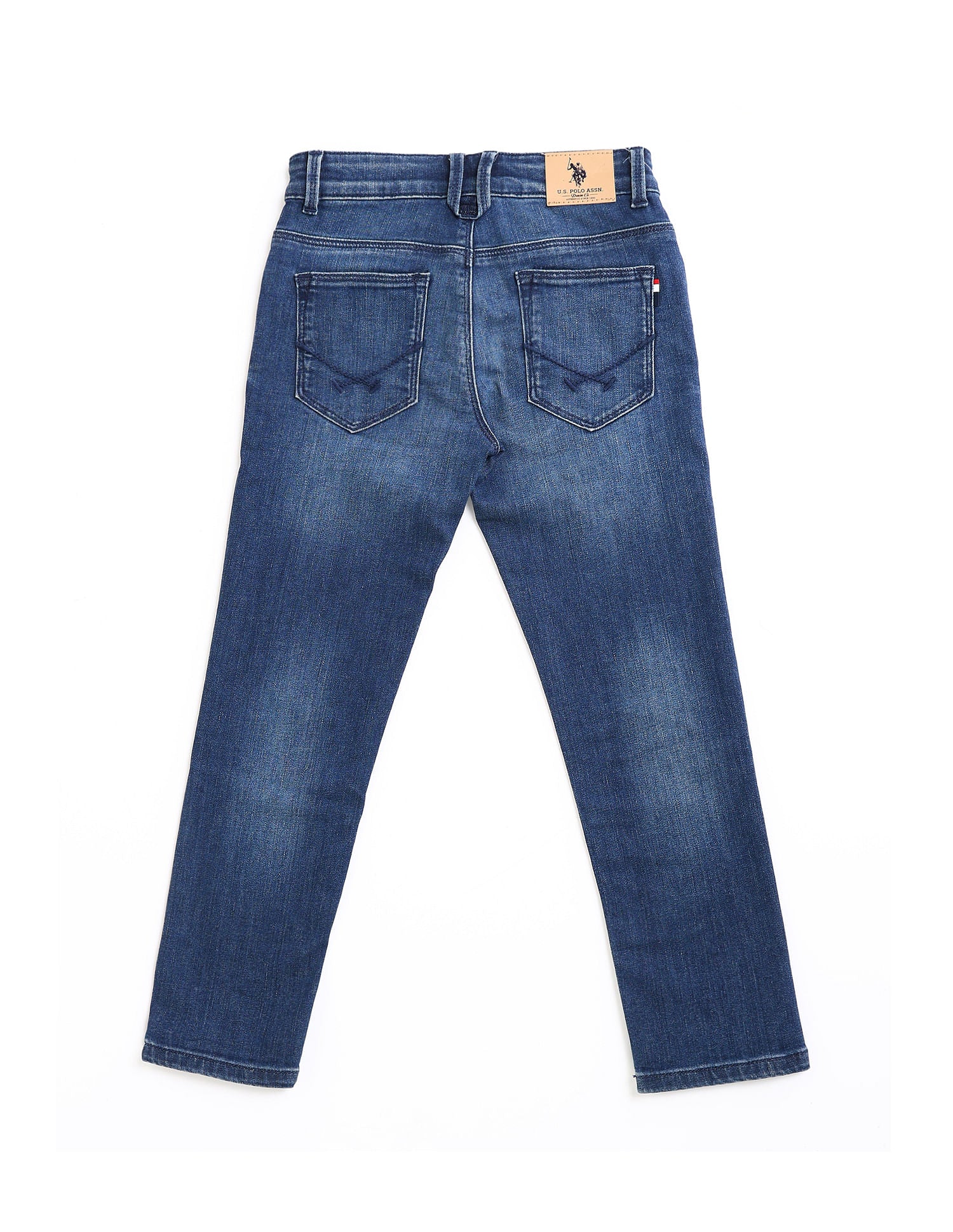 Boys Slim Fit Blue Jeans Light Blue - U.S. POLO ASSN. | Large