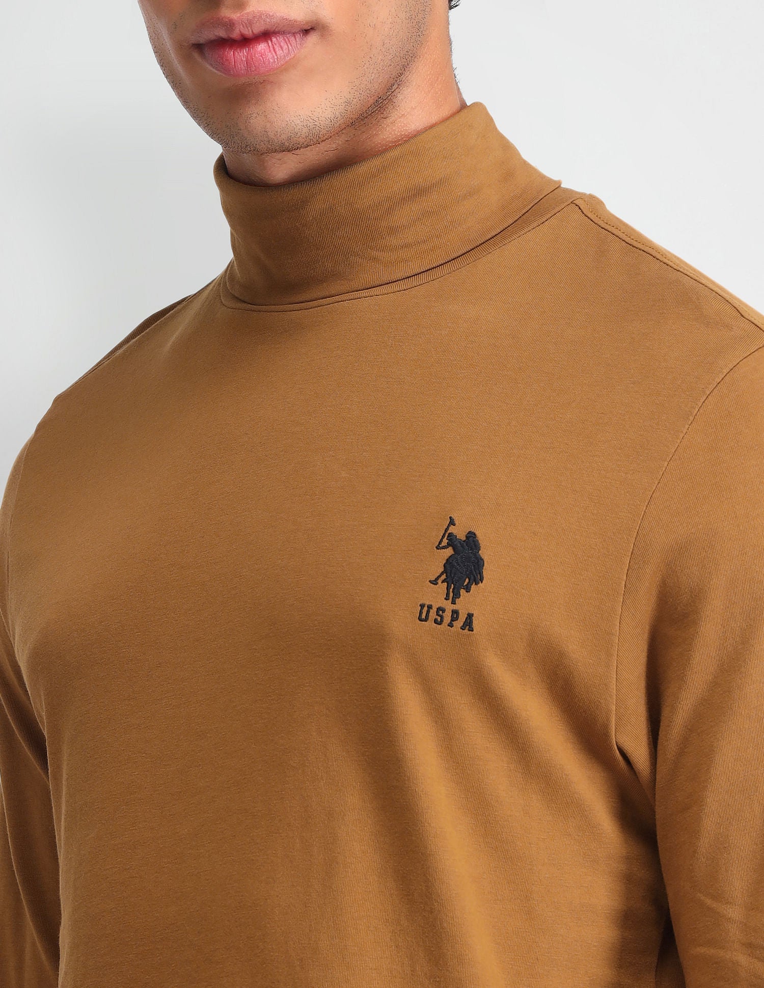 Outdoor Muscle Fit Solid T-Shirt Rust - U.S. POLO ASSN. | Large