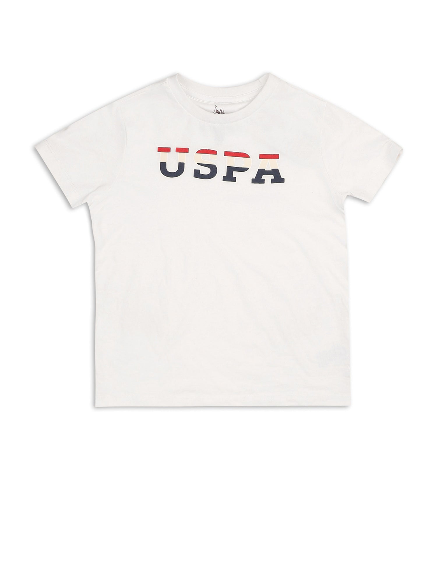 Boys Brand Printed Regular Fit T Shirt White - U.S. POLO ASSN. | Large