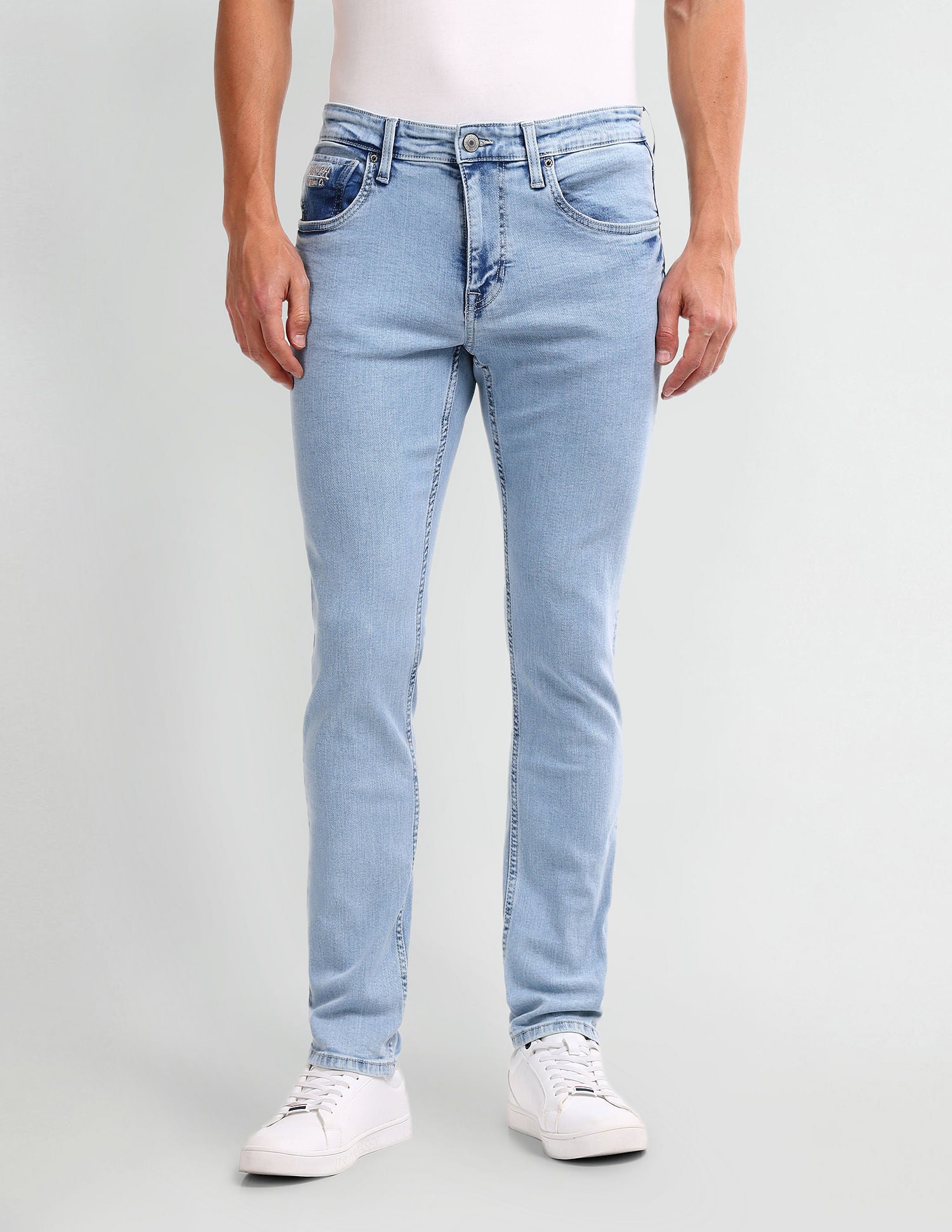 Brandon Slim Tapered Blue Jeans Blue - U.S. Polo Assn. India | Large