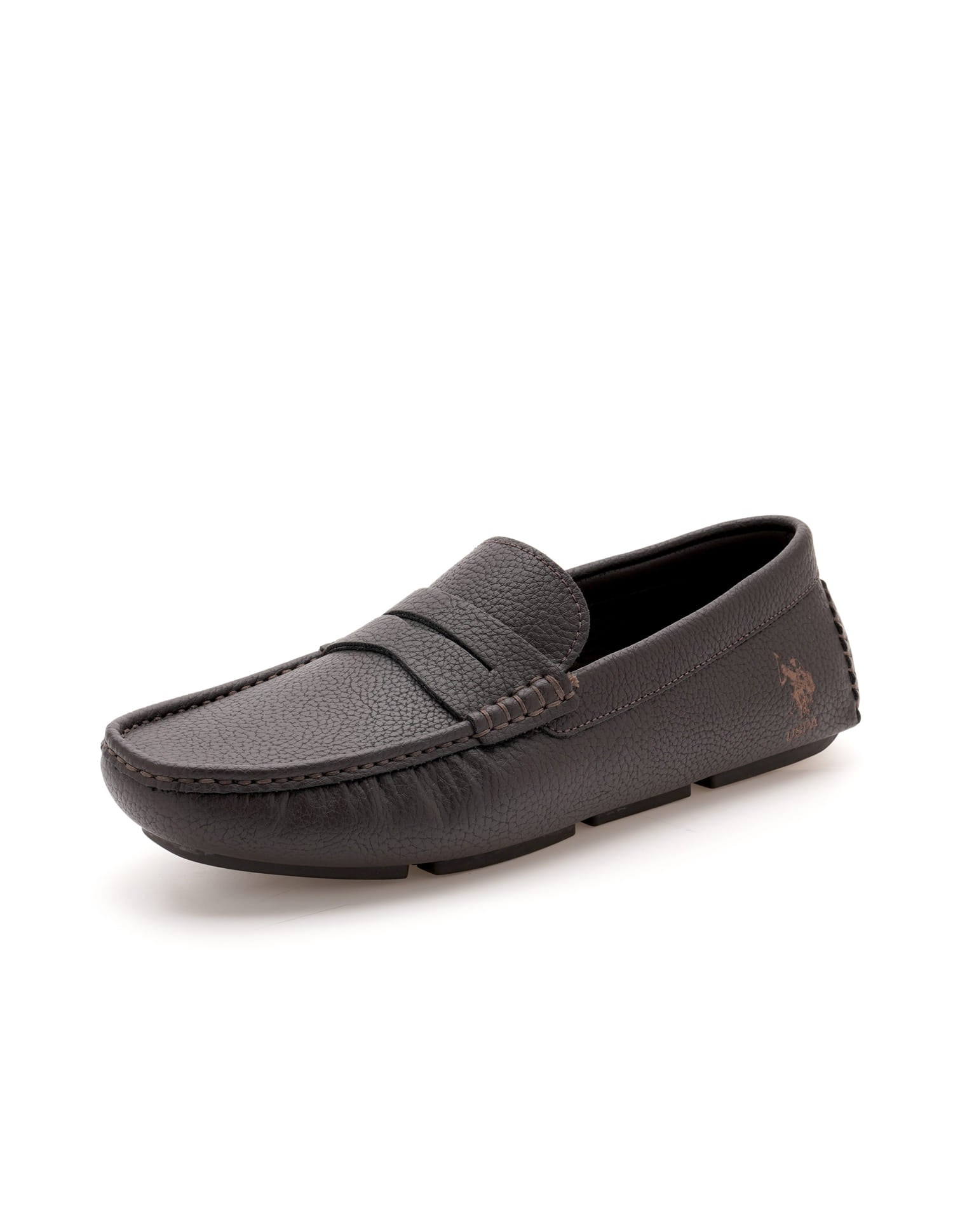 Men Kiger 2.0 Textured Loafers Brown - U.S. Polo Assn. India | Large