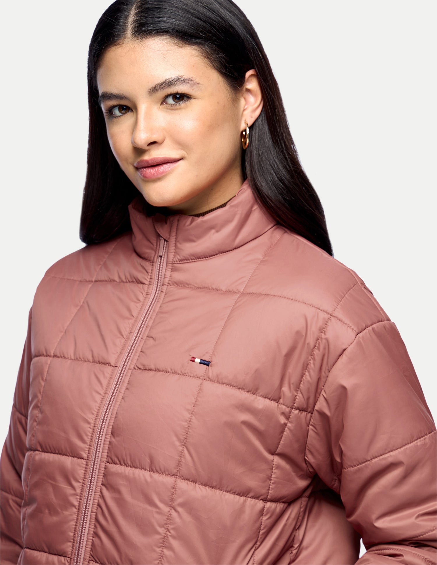 Relaxed Fit High Low Puffer Jacket Pink - U.S. Polo Assn. India | Large