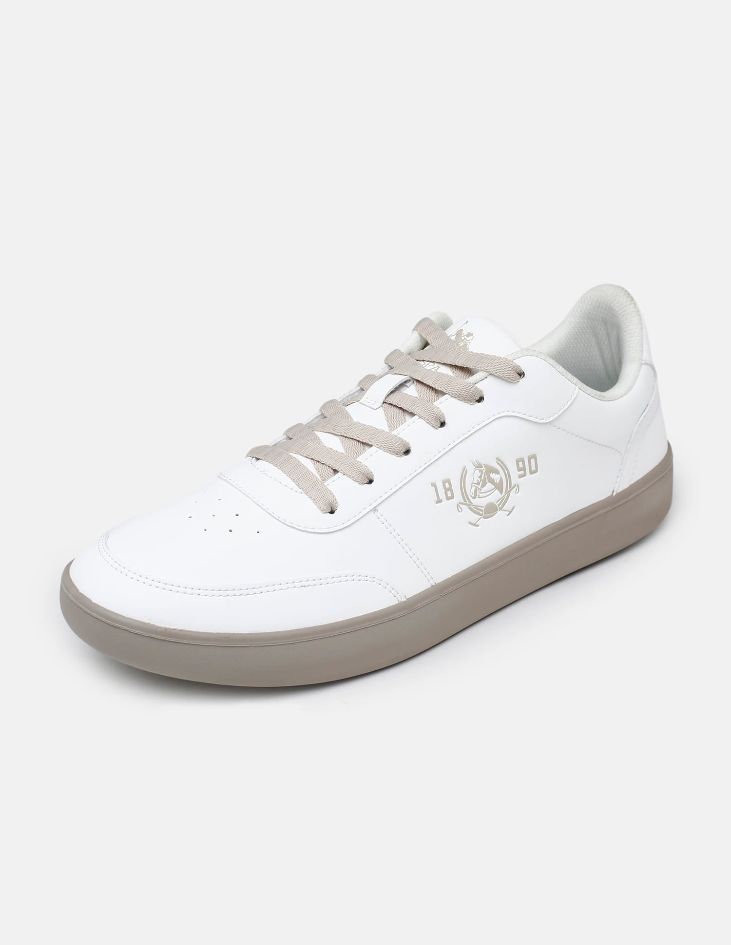 Men Lumen Solid Sneakers White - U.S. Polo Assn. India | Large