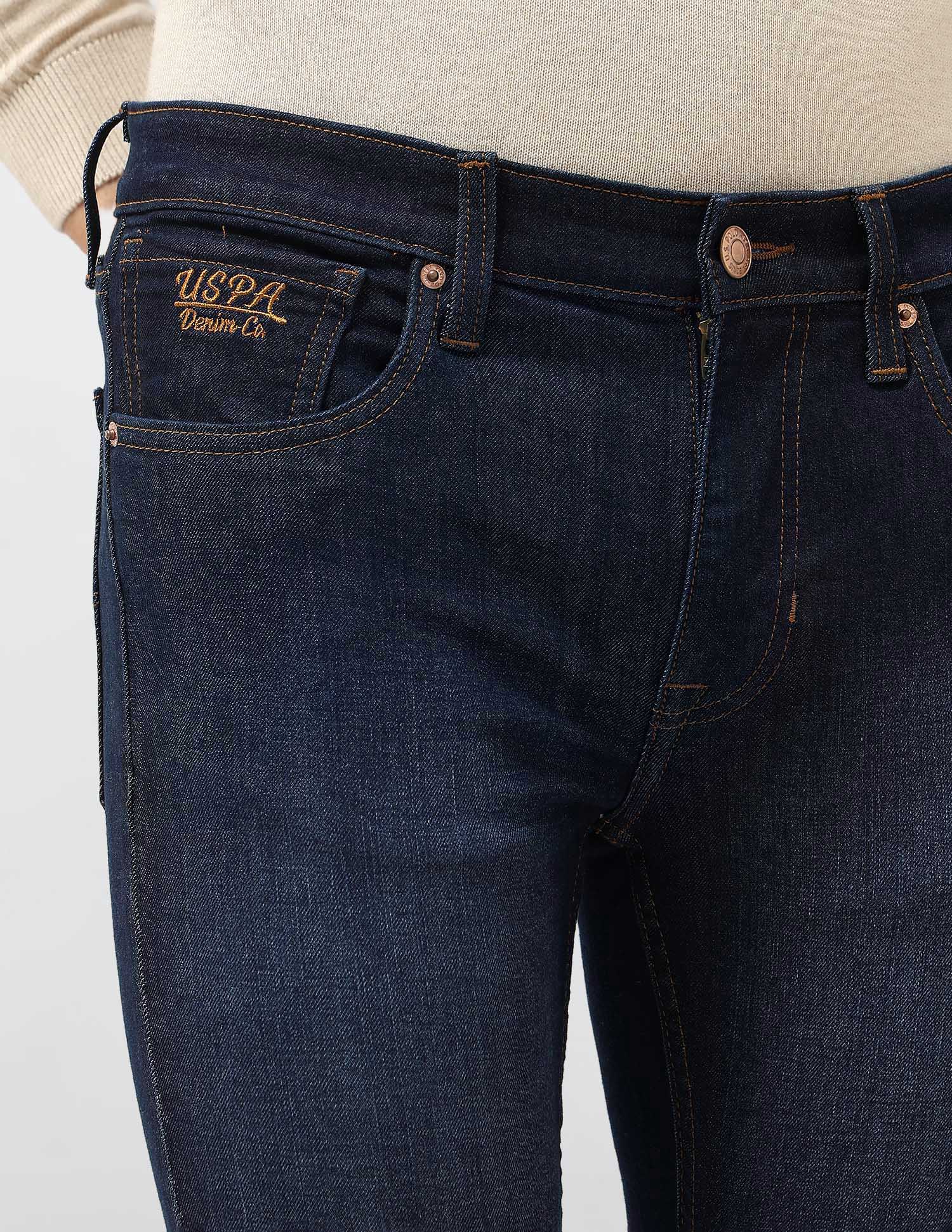 Regallo Skinny Fit Blue Jeans Dark Blue - U.S. Polo Assn. India | Large