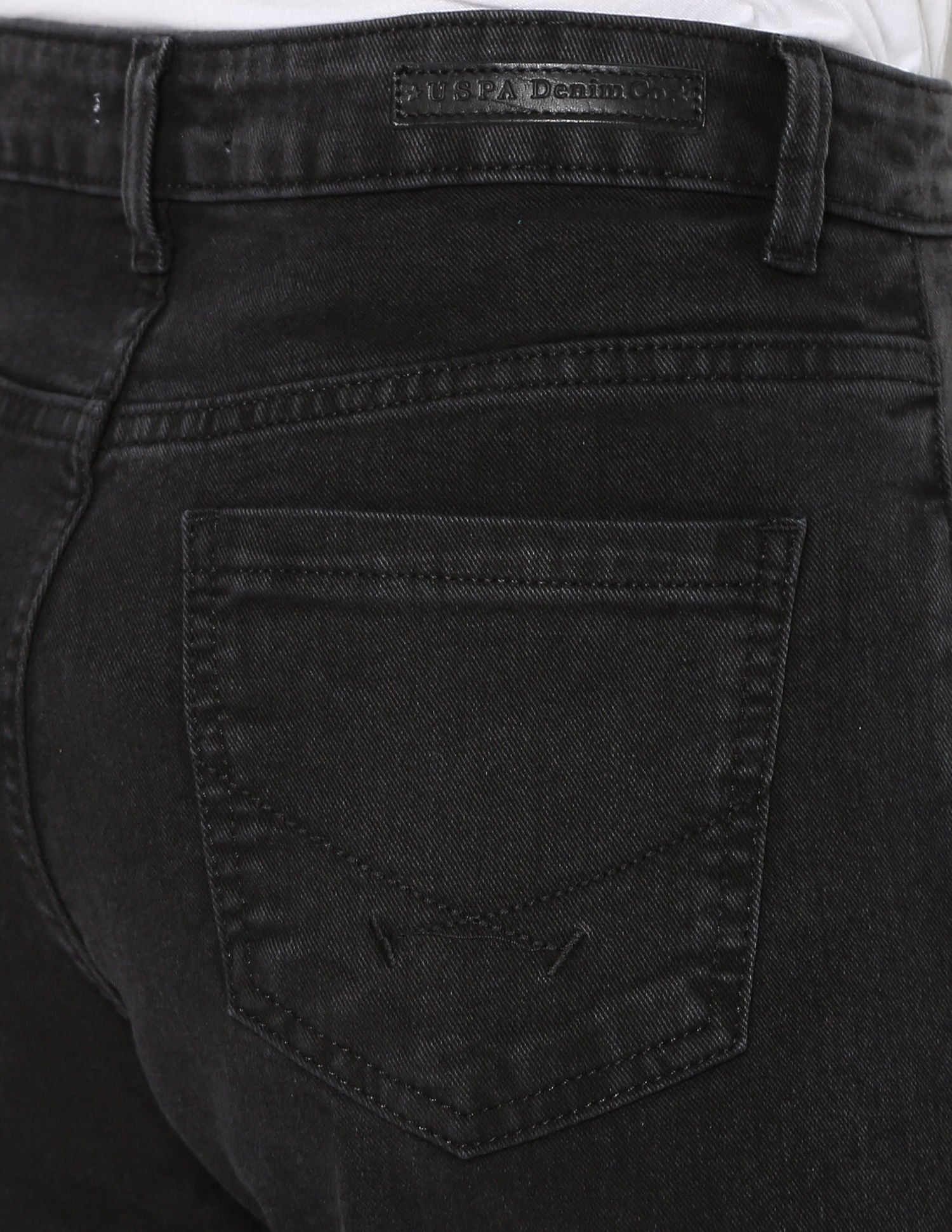 Black Slim Mom Fit Stone Wash Jeans Black - U.S. POLO ASSN. | Large