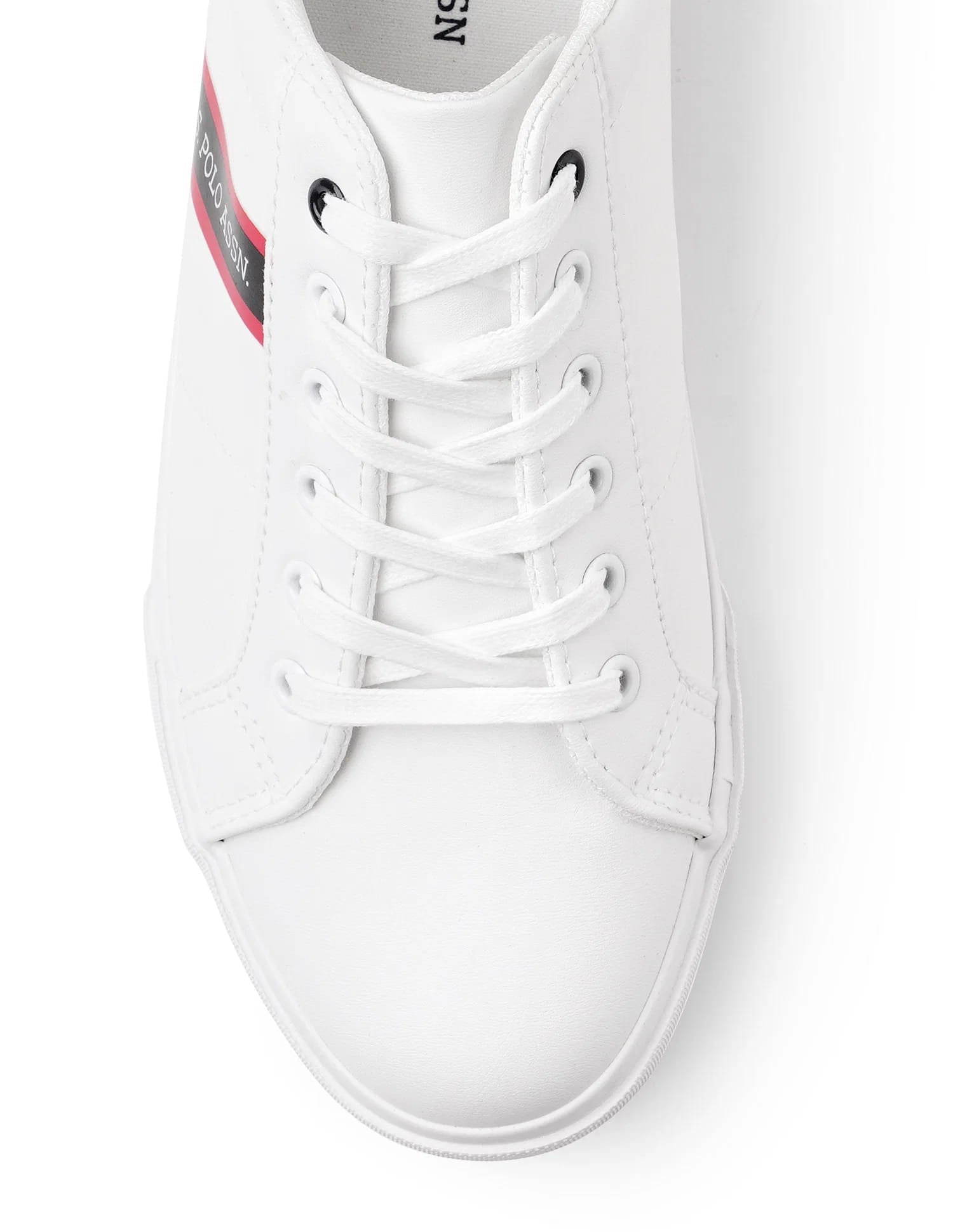 Men Round Toe Lace Up Gaiman 2.0 Sneakers Off White - U.S. Polo Assn. India | Large