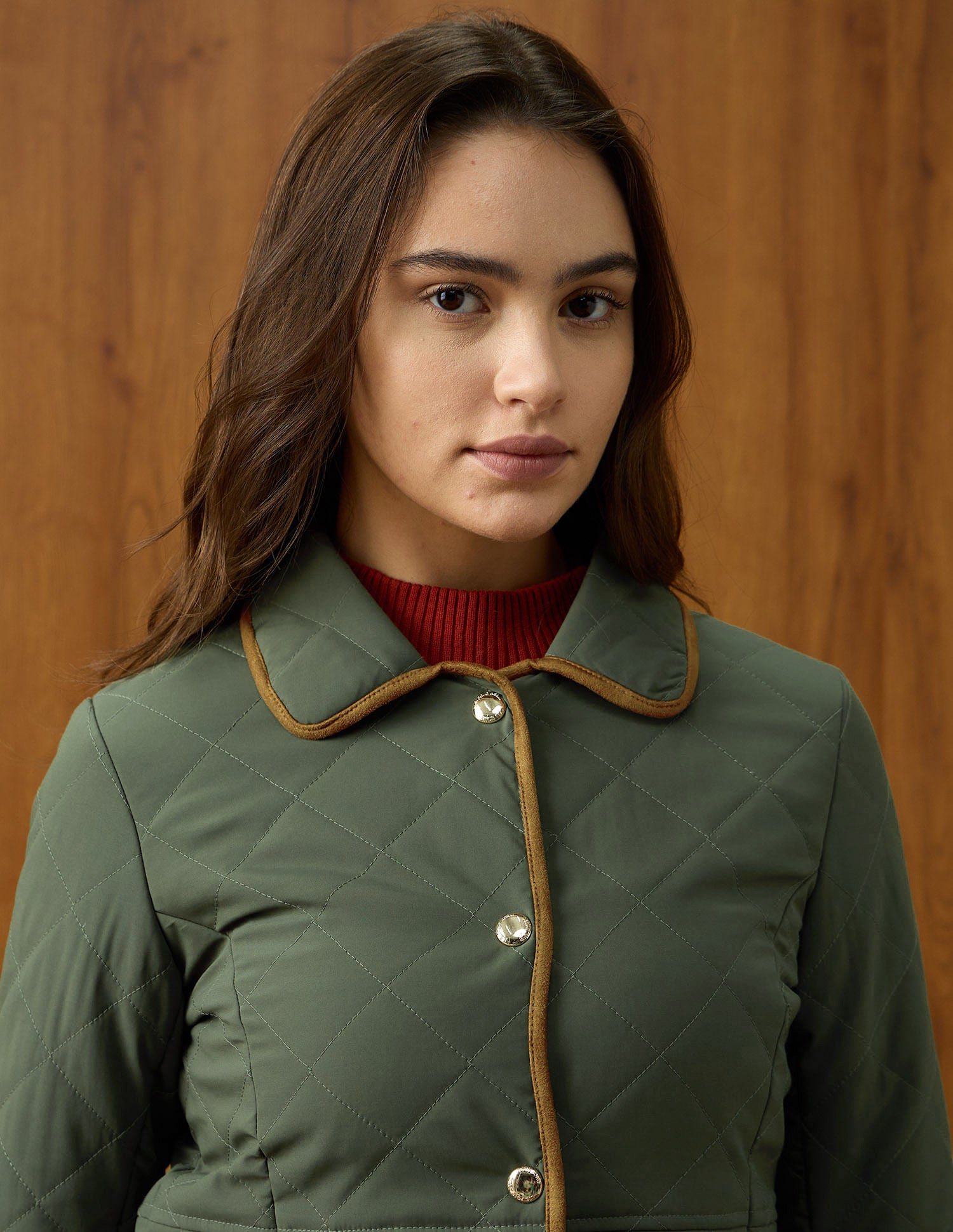 Solid Regular Fit Quilted Jacket Green - U.S. POLO ASSN. | Large