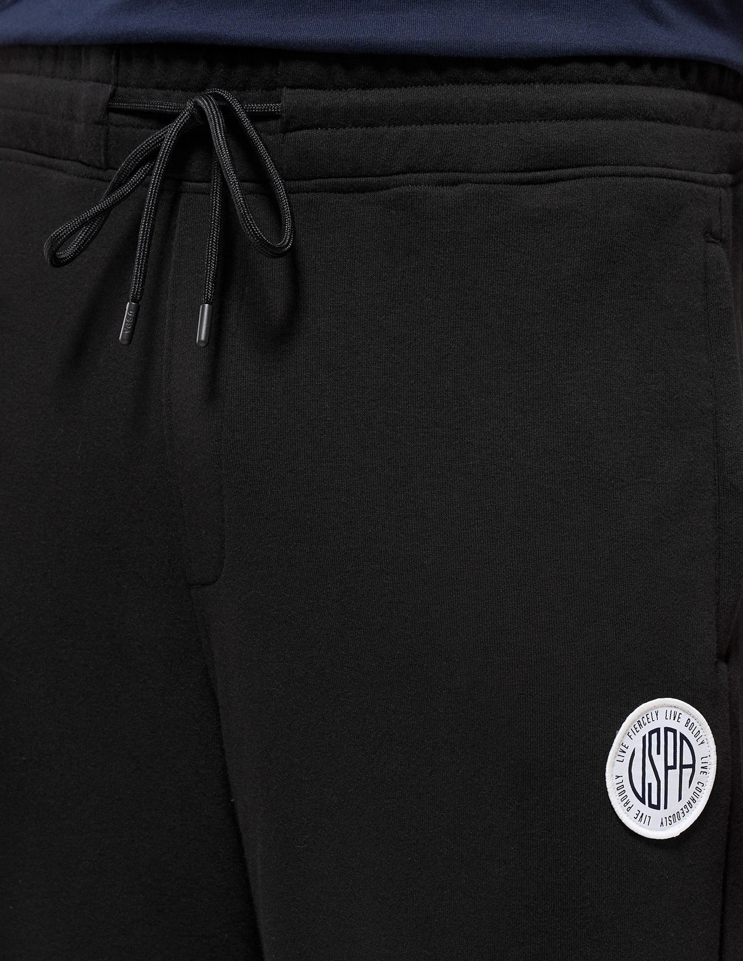 Mid Rise Relaxed Fit OR011 Track Pants Black - U.S. Polo Assn. India | Large
