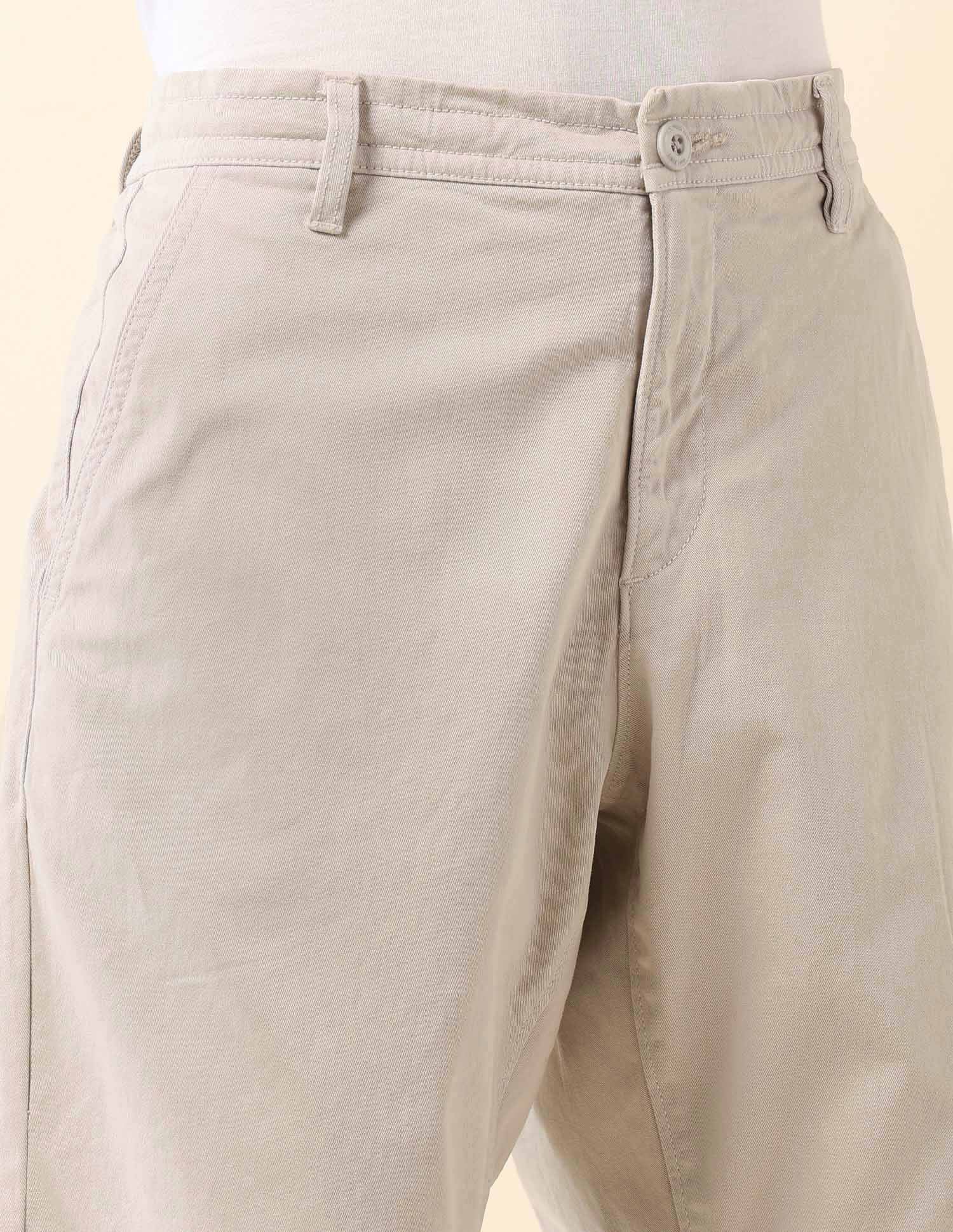 Slim Fit Solid Chino Shorts Ecru - U.S. Polo Assn. India | Large