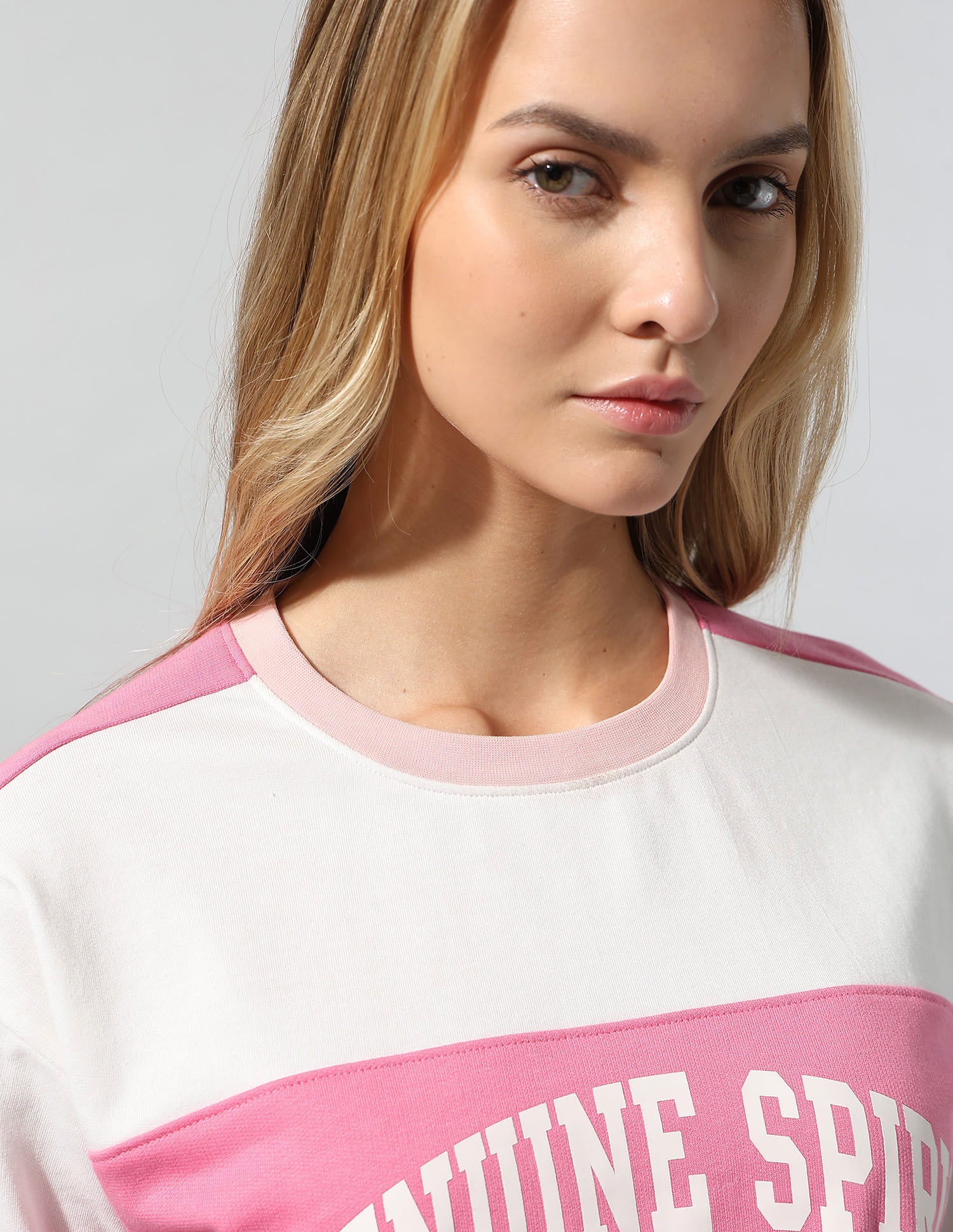 Colorblocked Relaxed T-Shirt With Shorts Pink - U.S. Polo Assn. India | Large