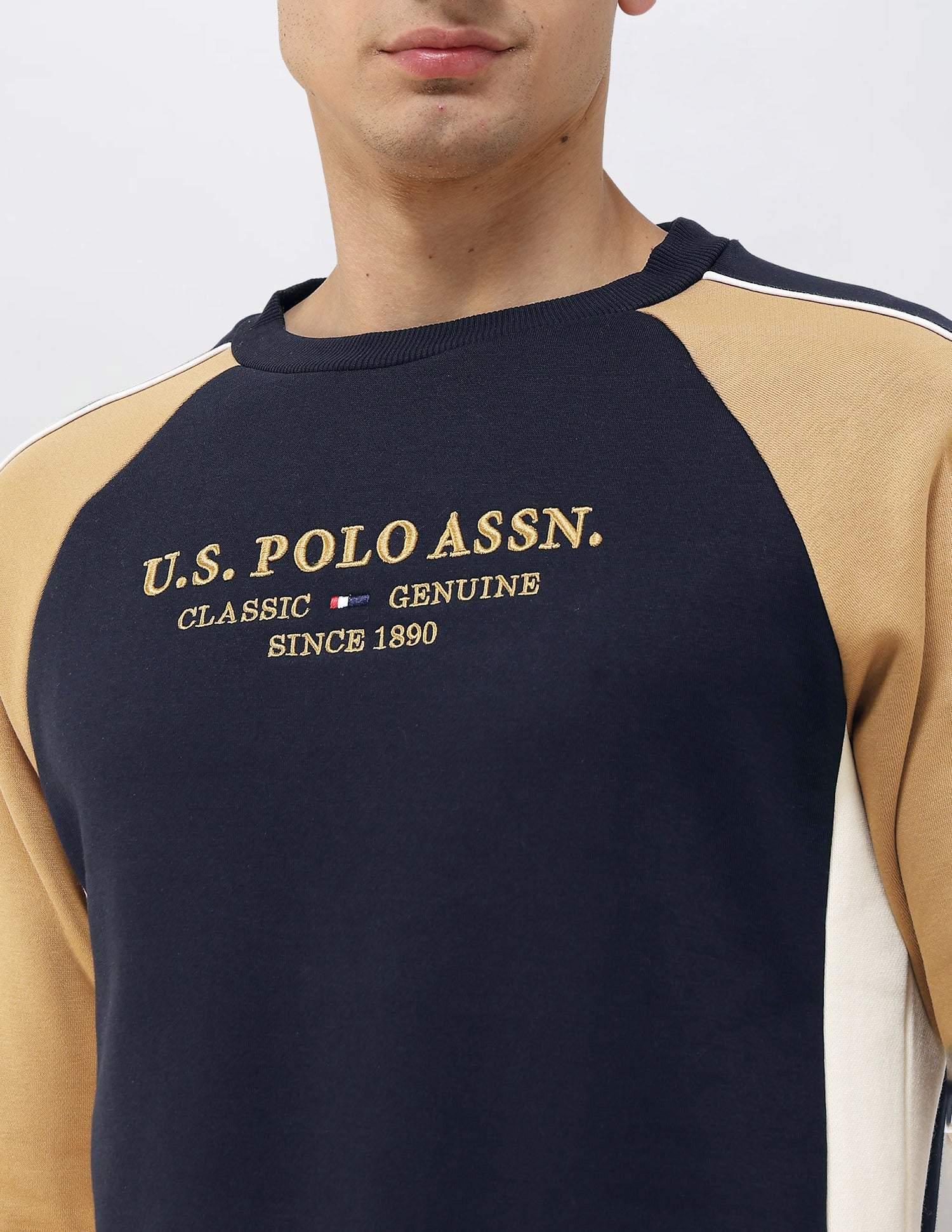 Brand Embroidered Regular Fit Sweatshirt Navy - U.S. POLO ASSN. | Large