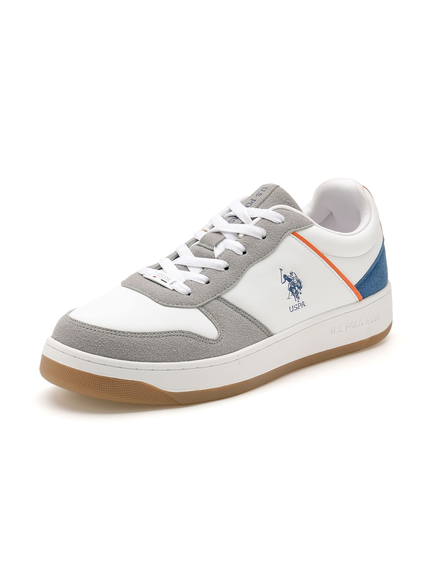 Men Joan Colourblocked Sneakers Off White - U.S. Polo Assn. India | Large