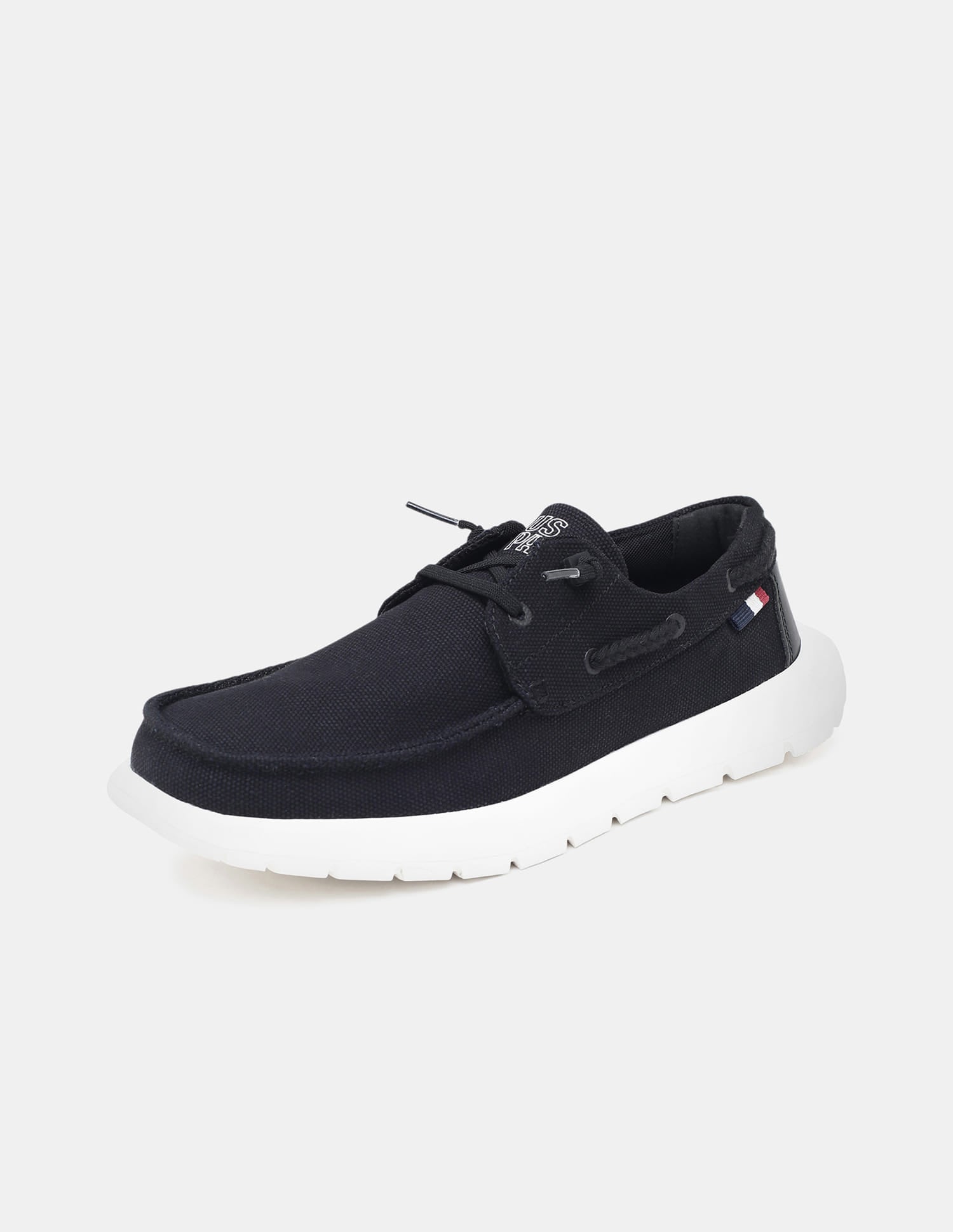 Round Toe Slip Ons Nero Sneakers Black - U.S. Polo Assn. India | Large