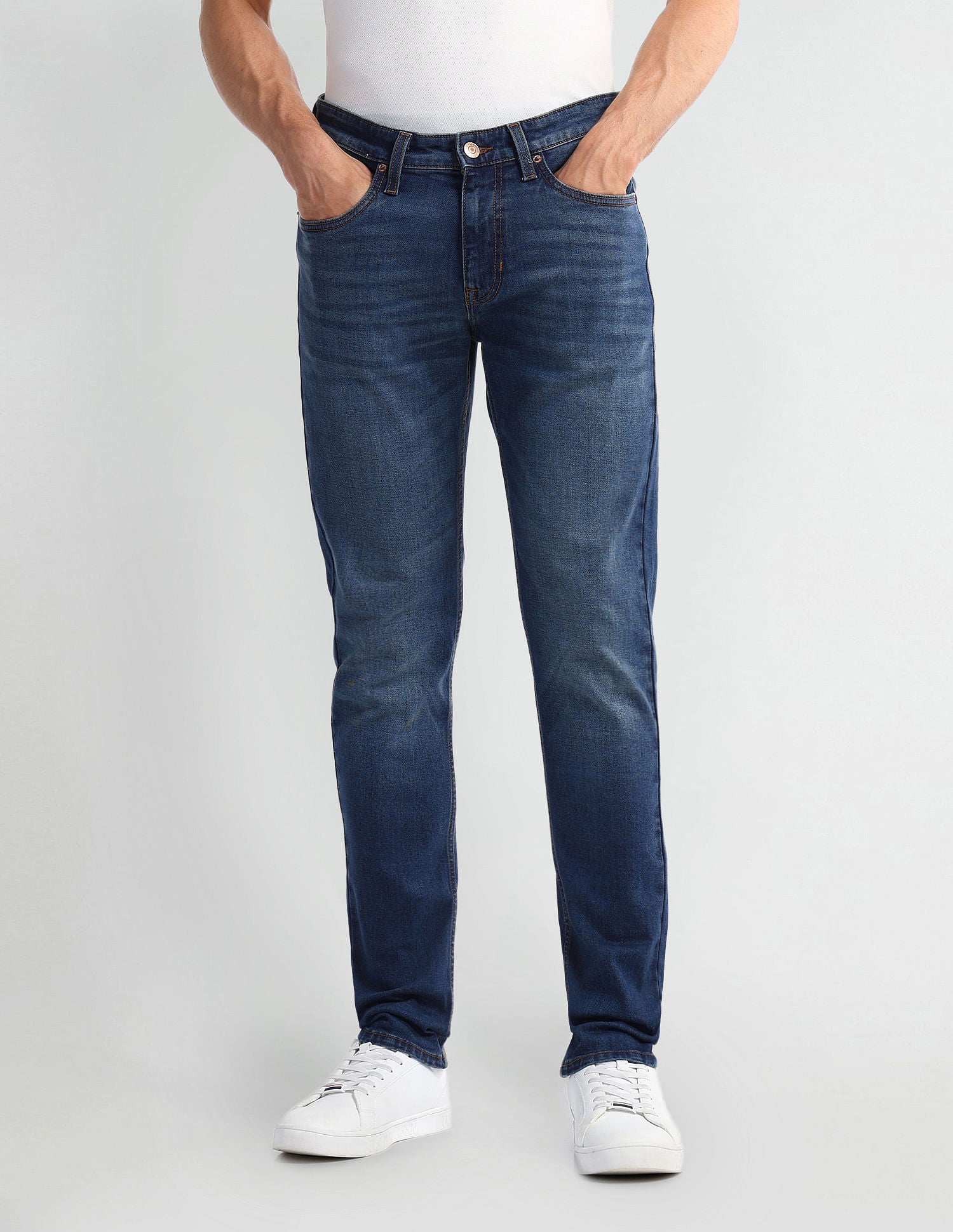 Brandon Slim Fit Blue Jeans Blue - U.S. Polo Assn. India | Large